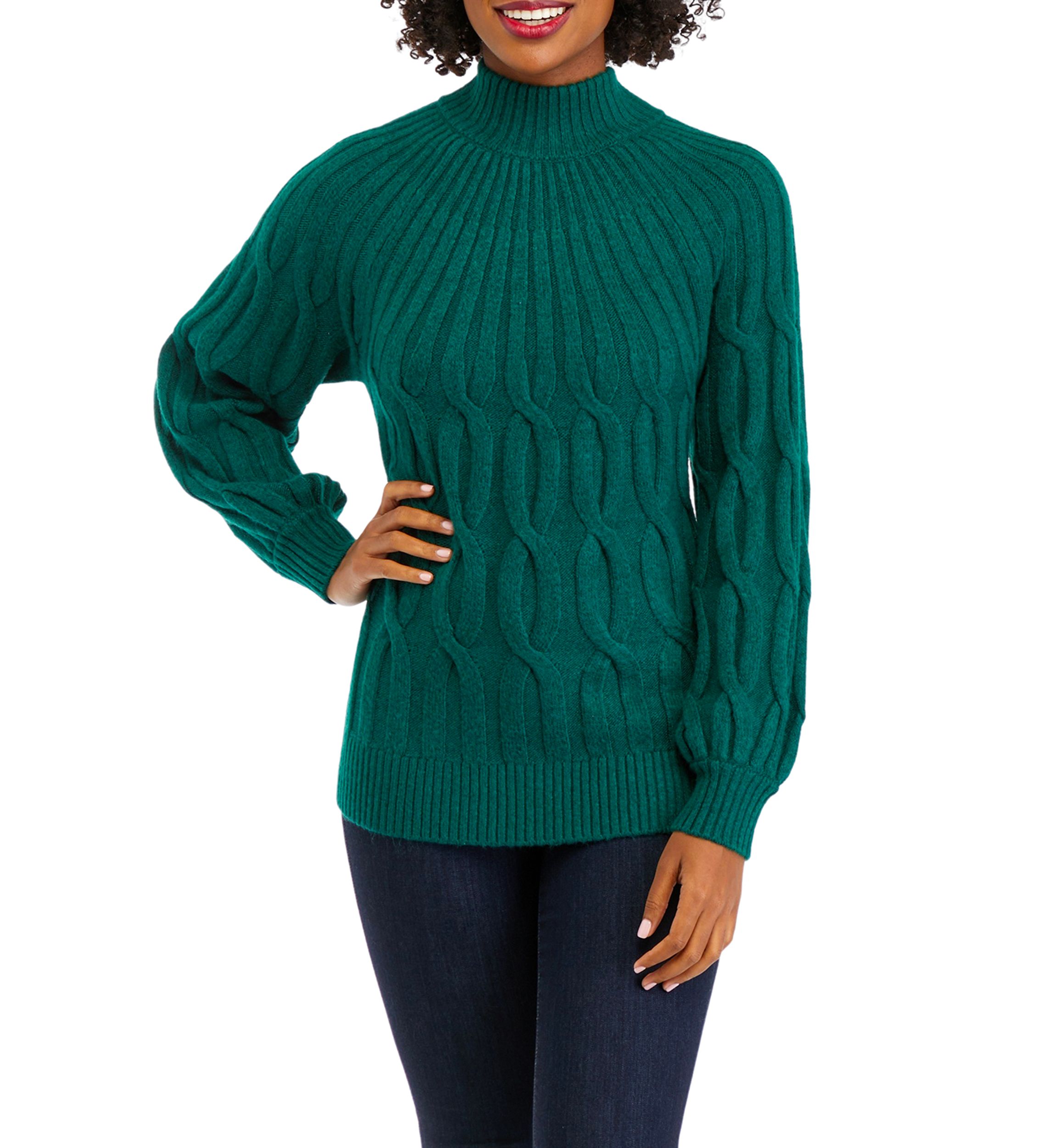 Womens Cascade Cable Knit Sweater