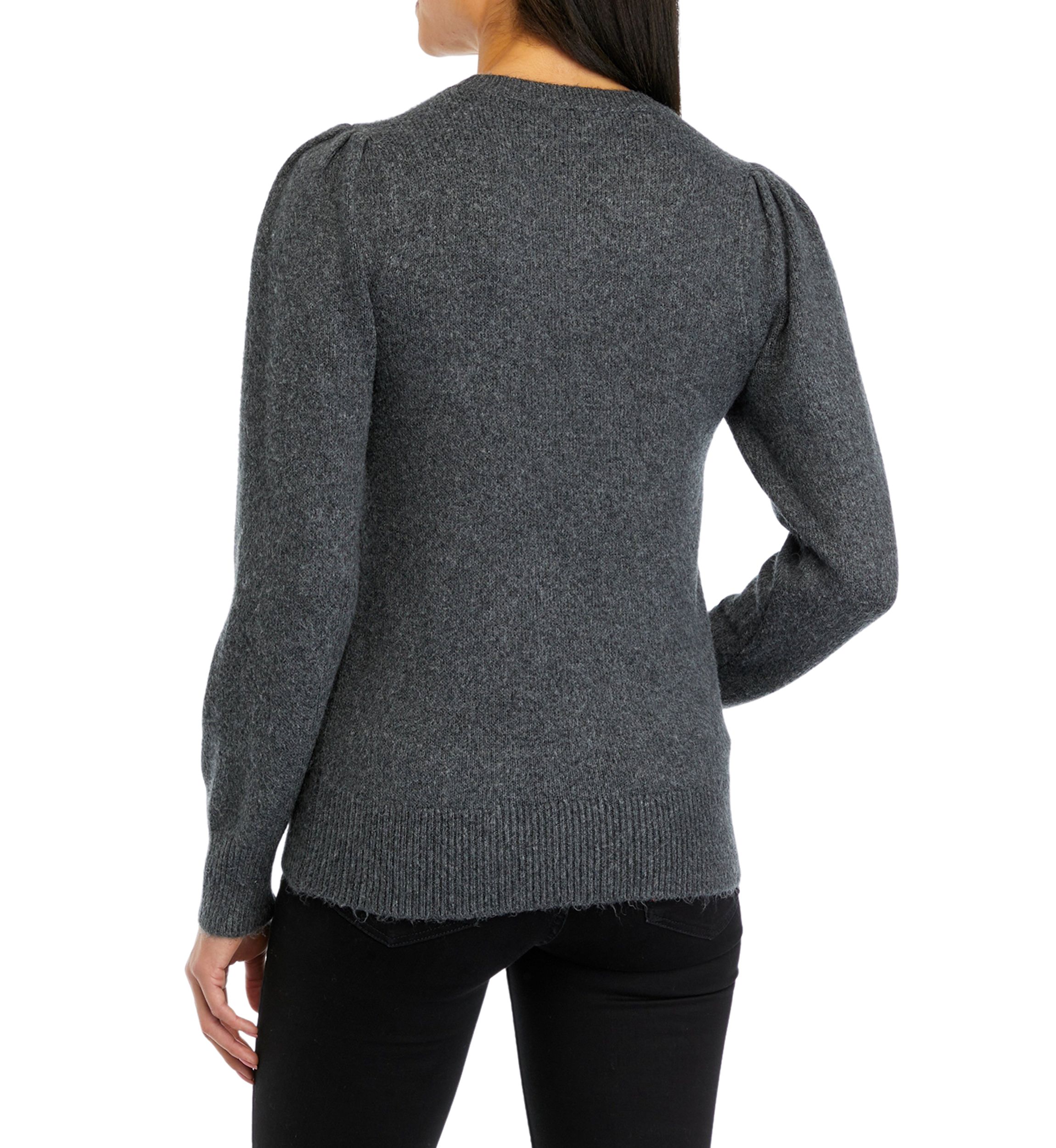 Womens Floral Embroidered Sweater