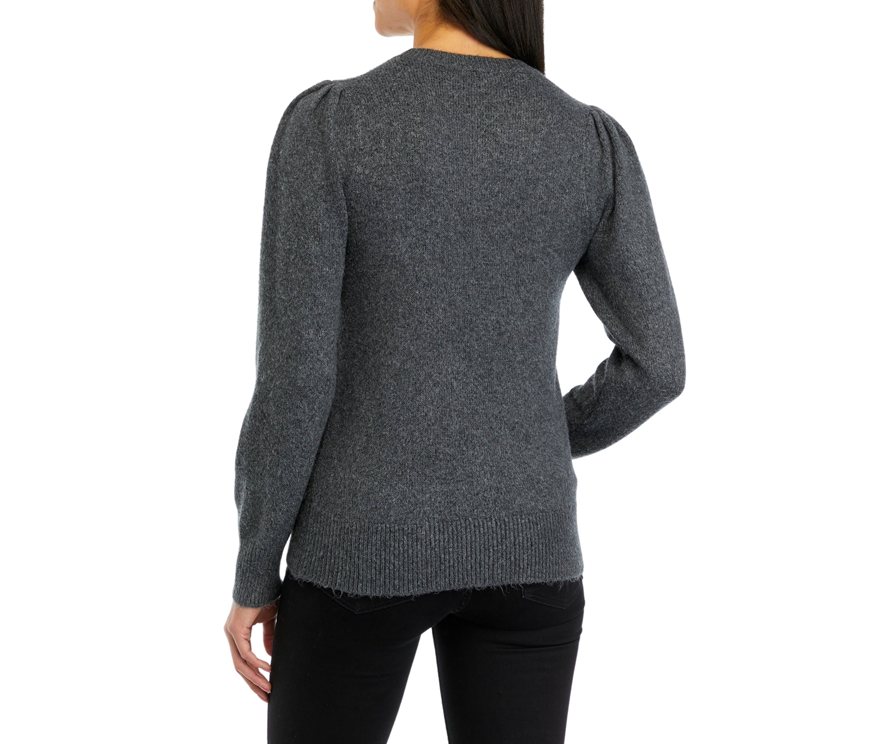 Womens Floral Embroidered Sweater