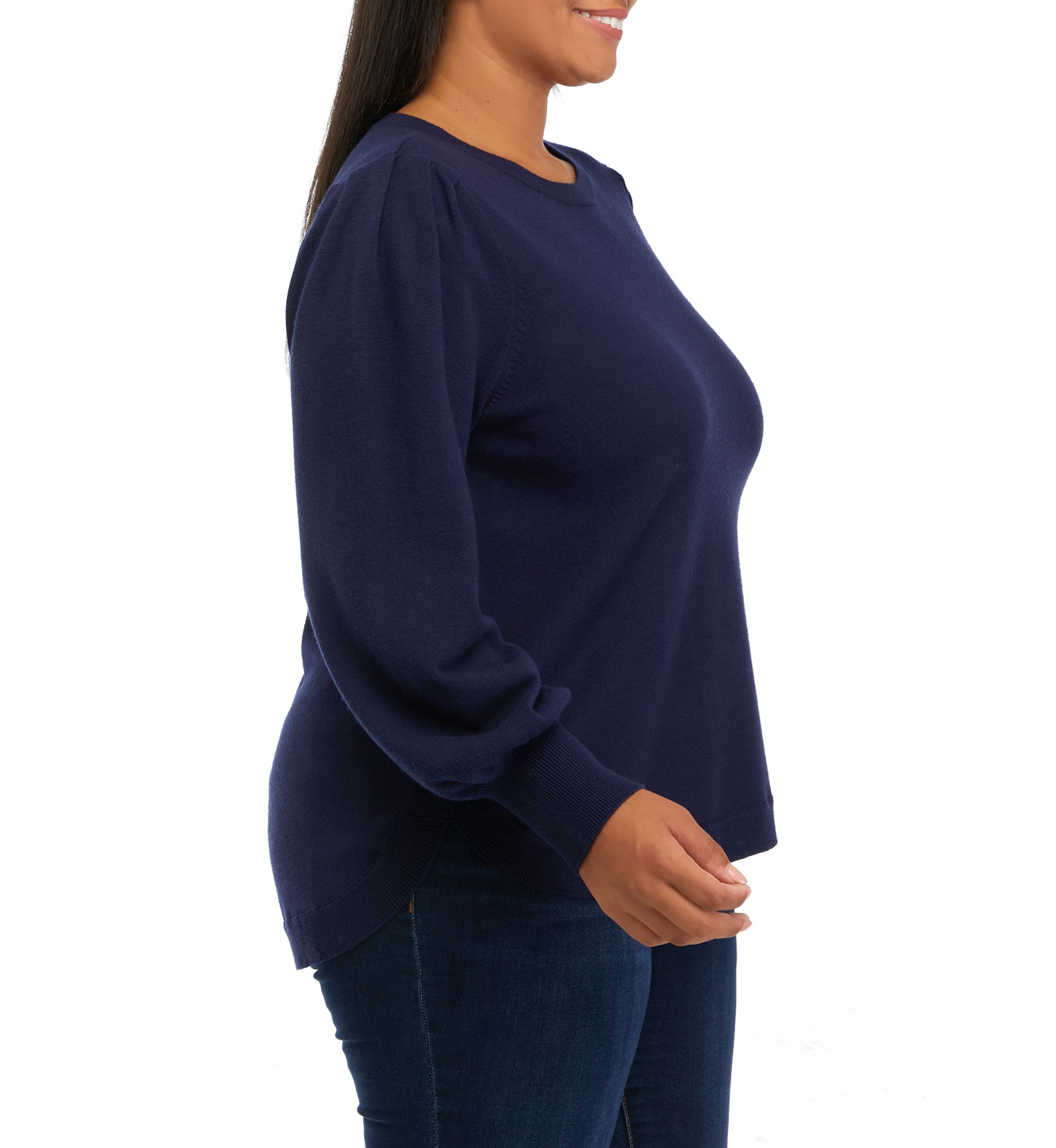 Plus Size Striped Sweater 