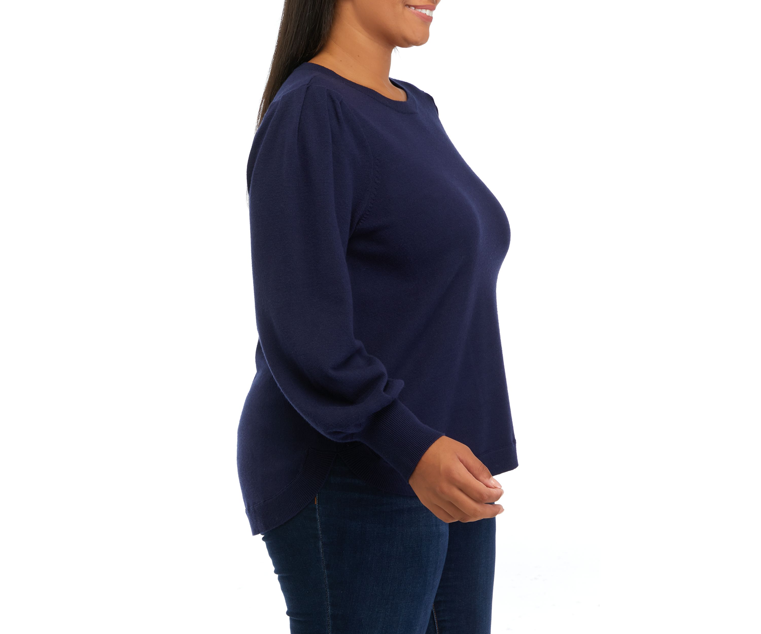 Plus Size Striped Sweater 