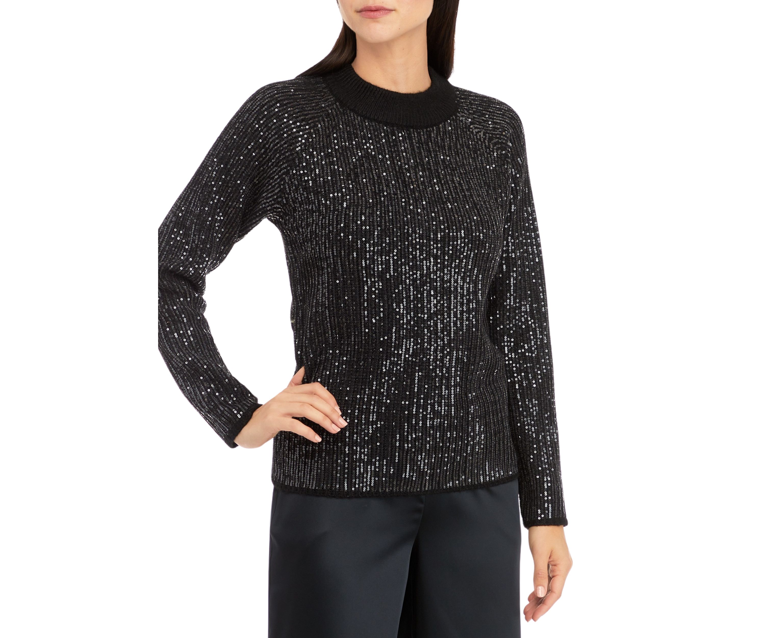 Petite Sequin Sweater
