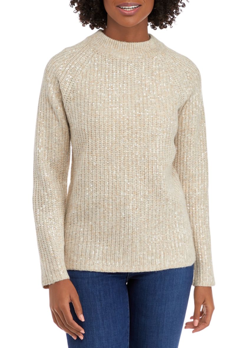 Womens Sequin Sweater