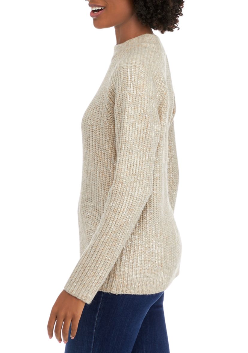 Womens Sequin Sweater