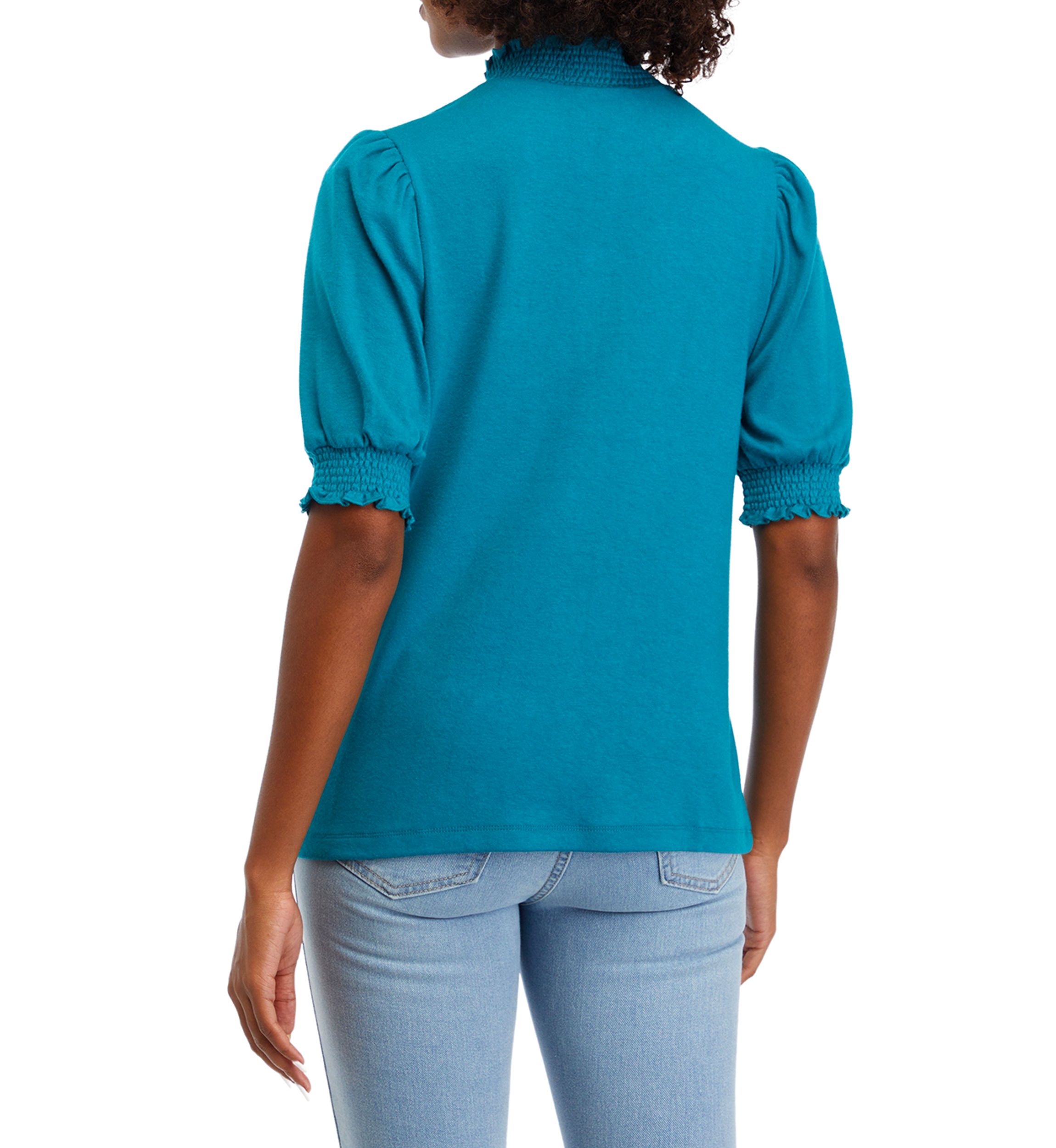 Womens Button Henley Knit Shirt 