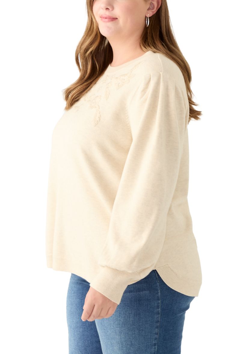 Plus Size Round Hem Pullover