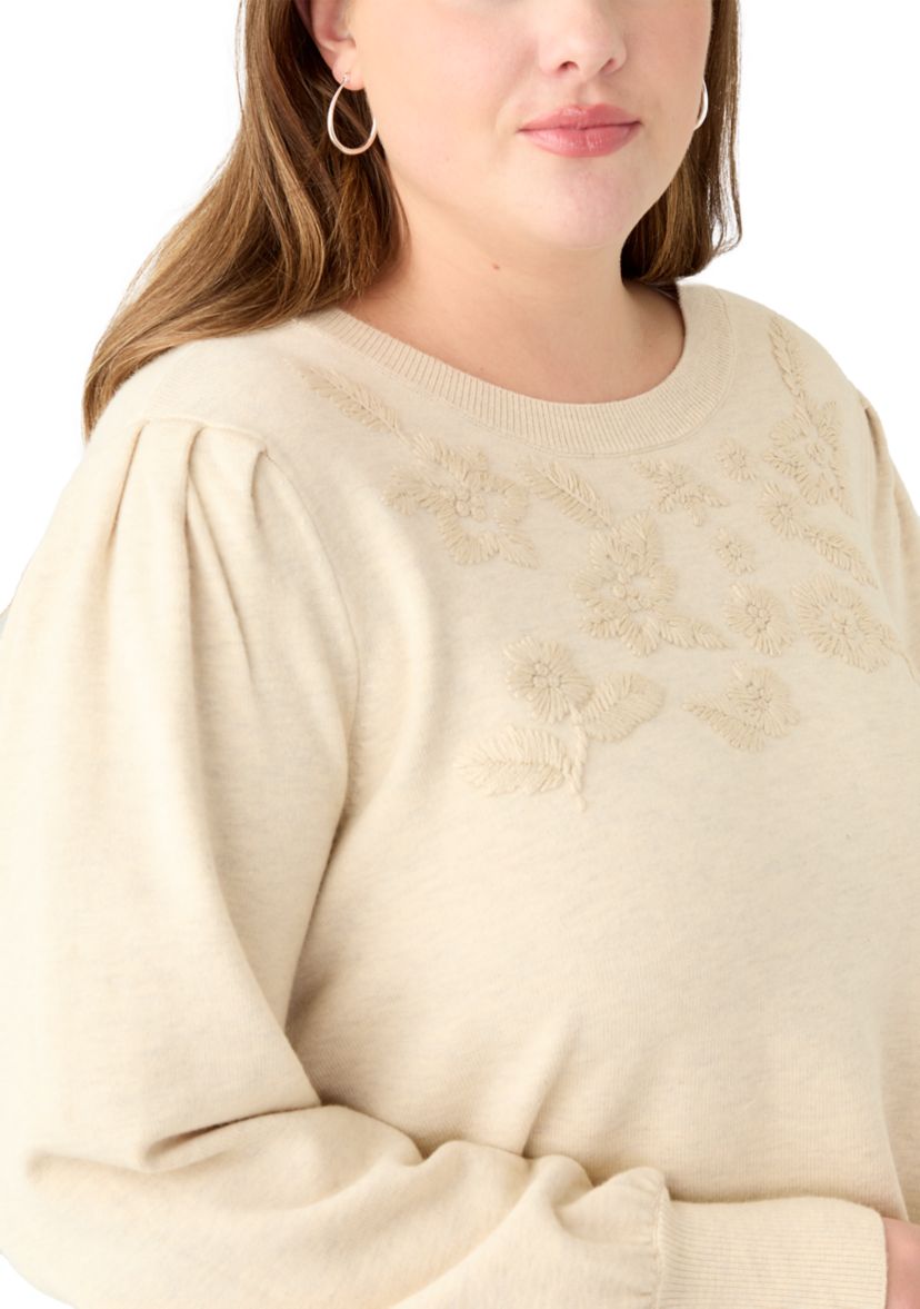 Plus Size Round Hem Pullover