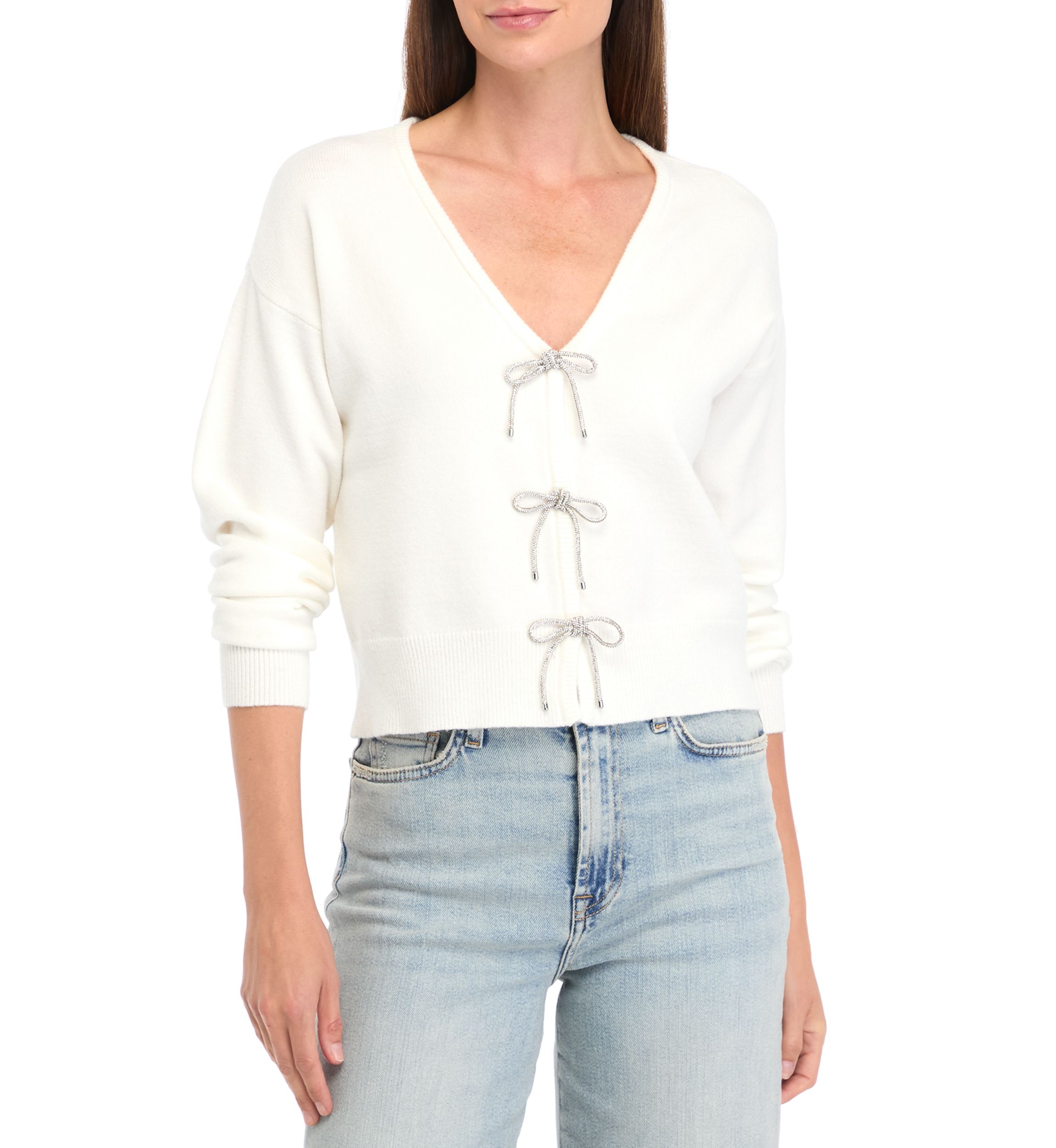 Womens Bow Cardigan