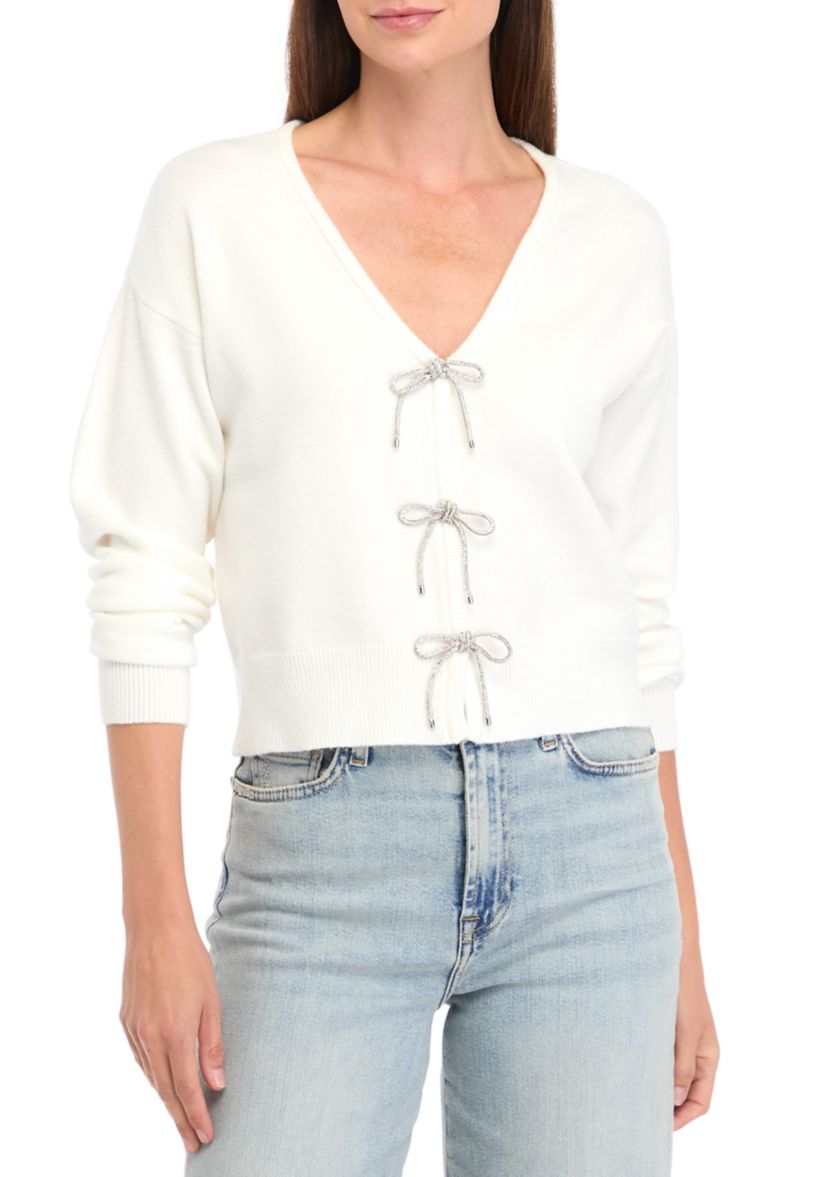 Womens Bow Cardigan