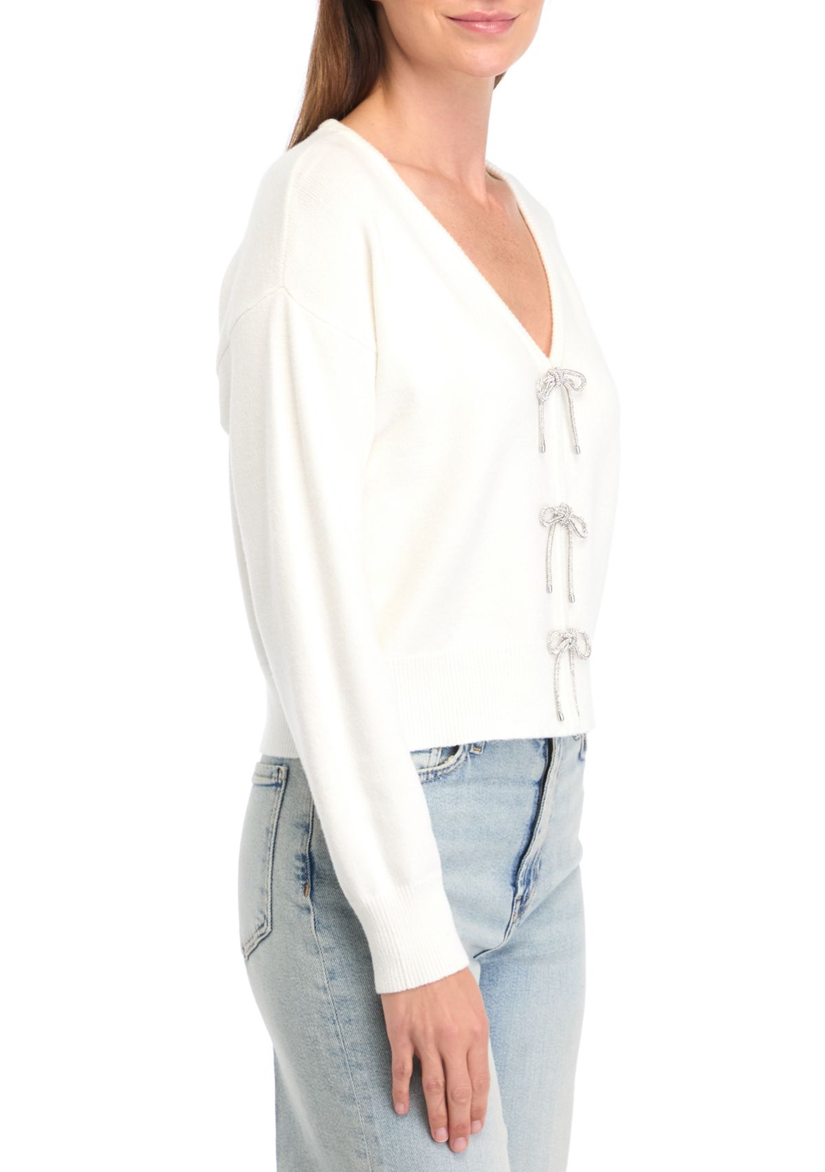 Womens Bow Cardigan