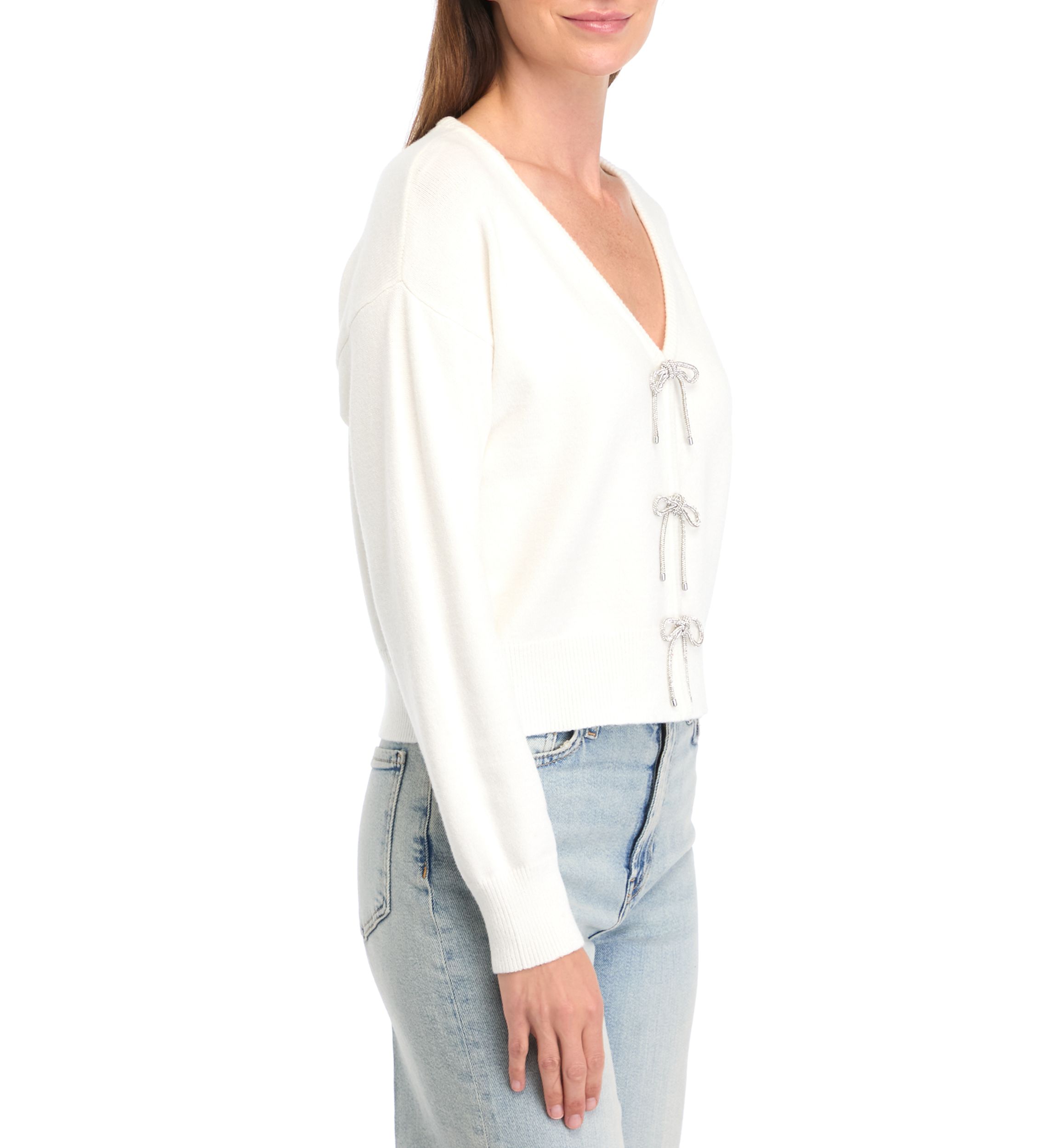 Womens Bow Cardigan