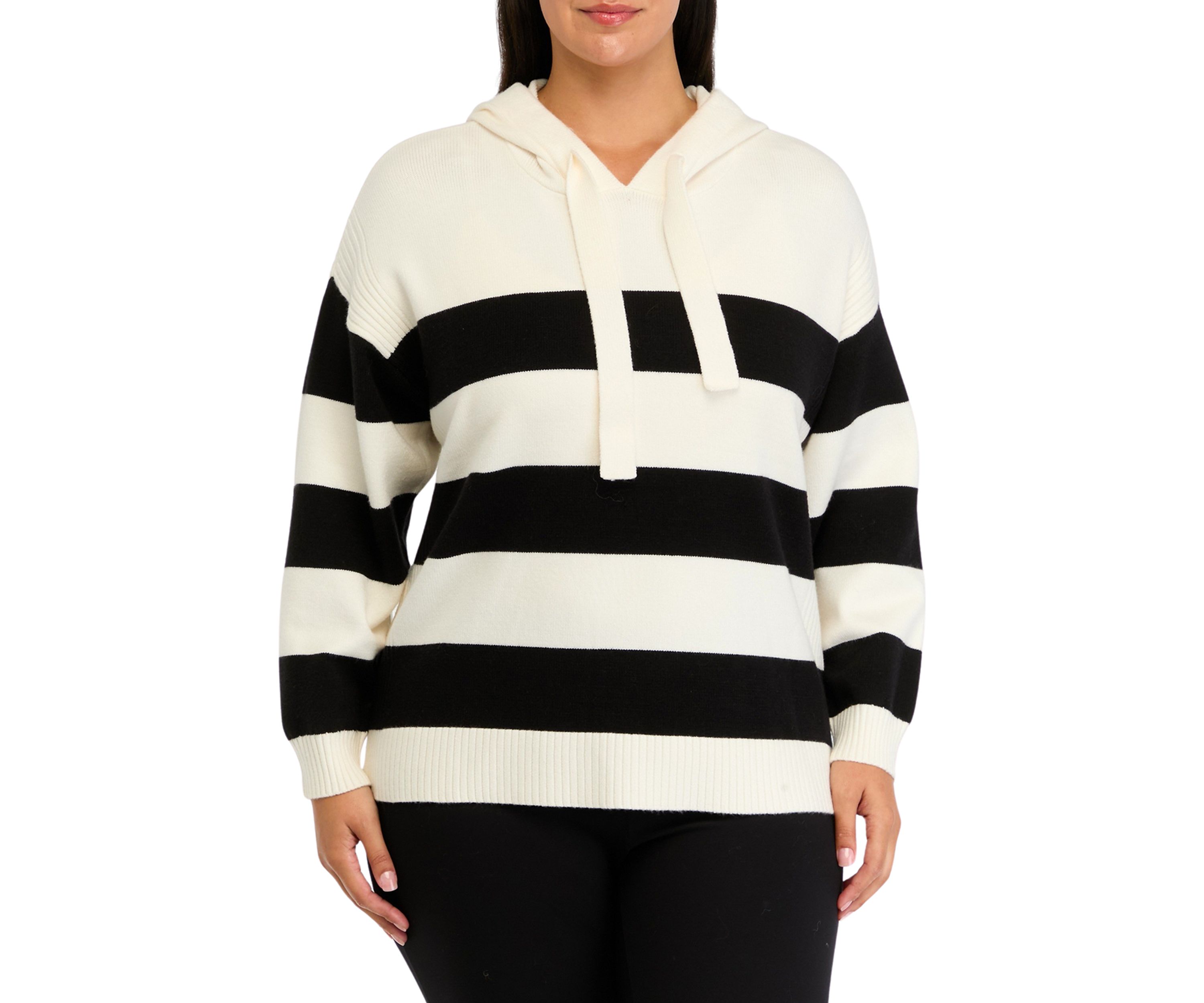 Plus Size Ribbon Pullover Sweatshirt