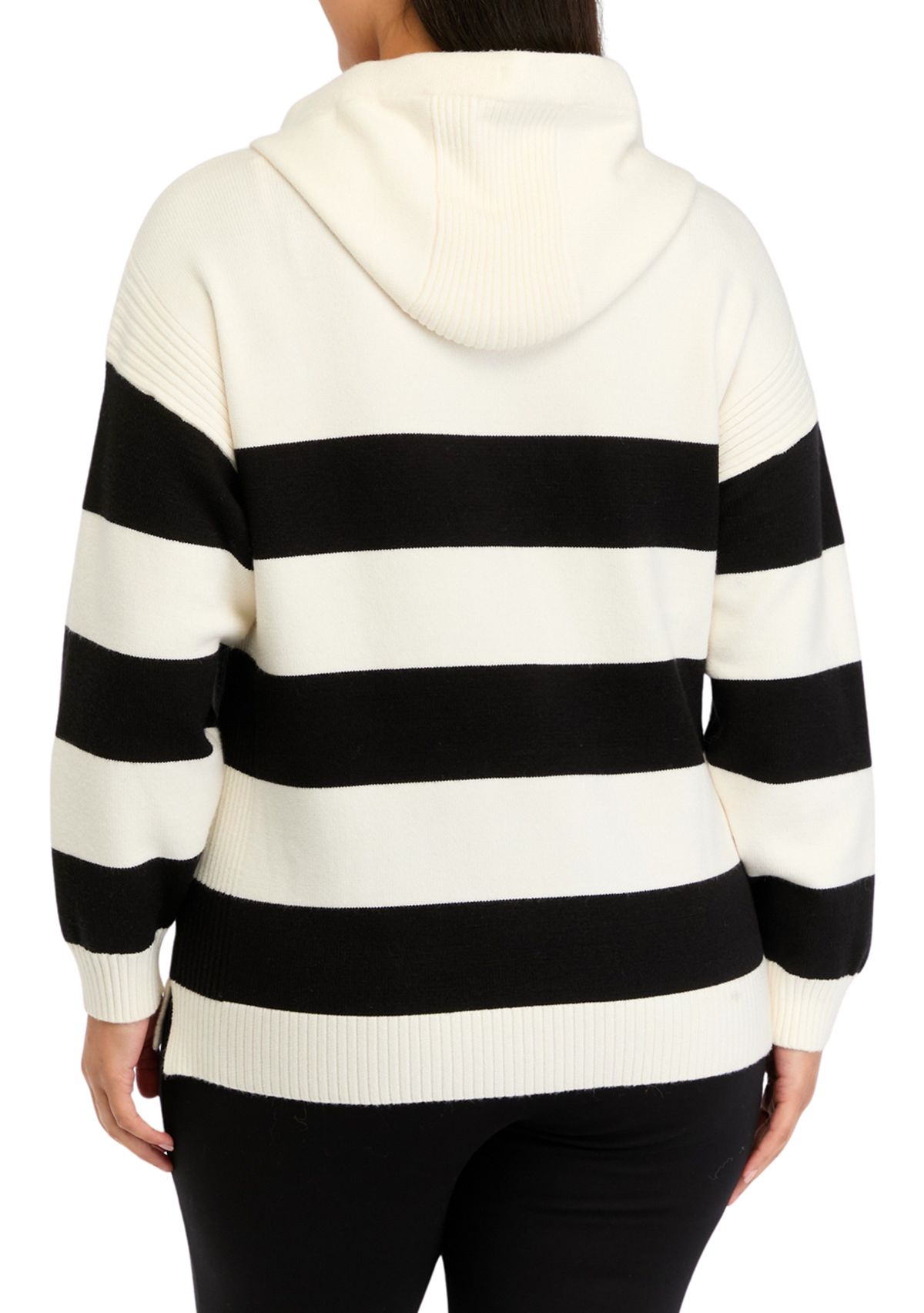 Plus Size Ribbon Pullover Sweatshirt