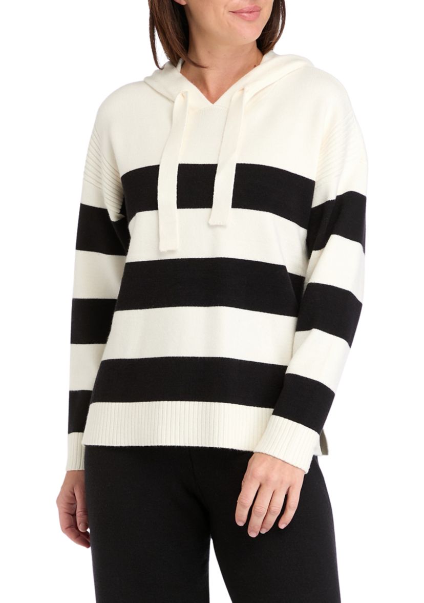 Womens Ribbon Striped Pullover