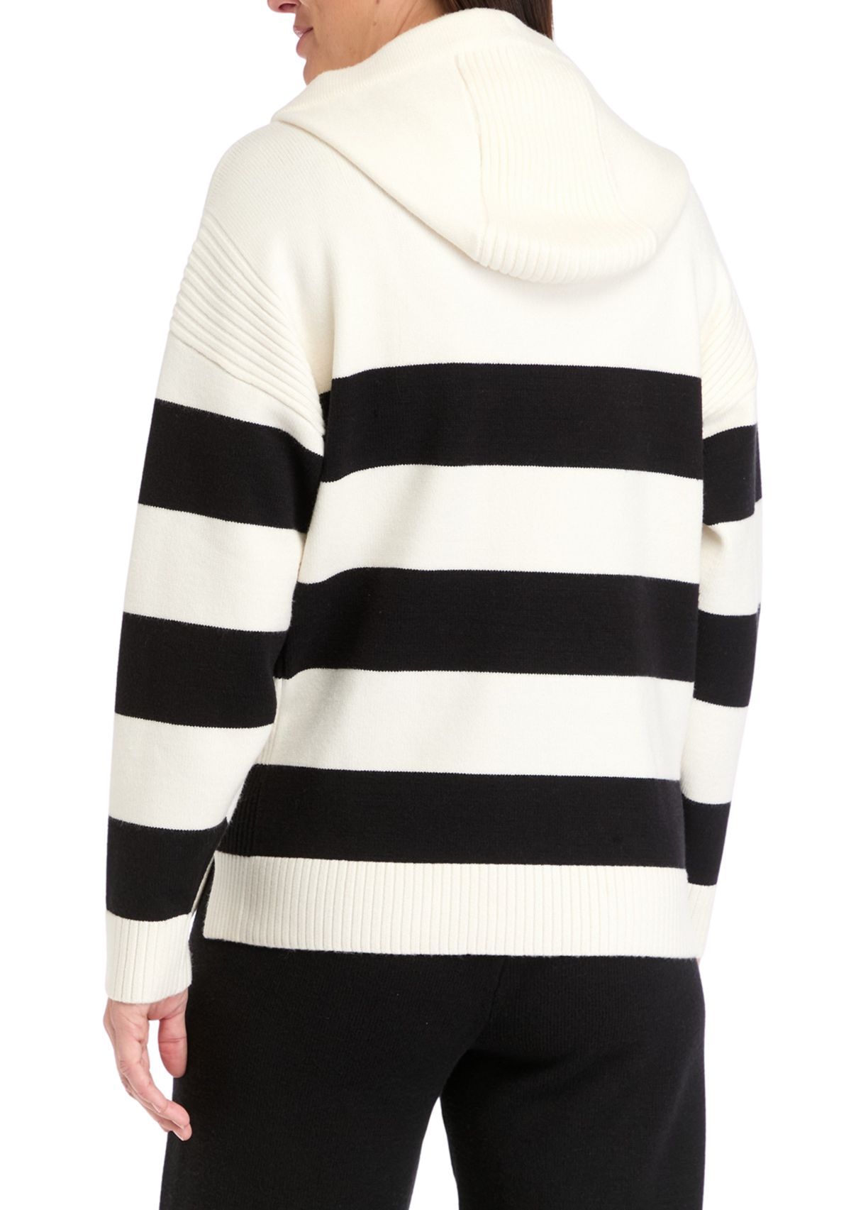 Womens Ribbon Striped Pullover