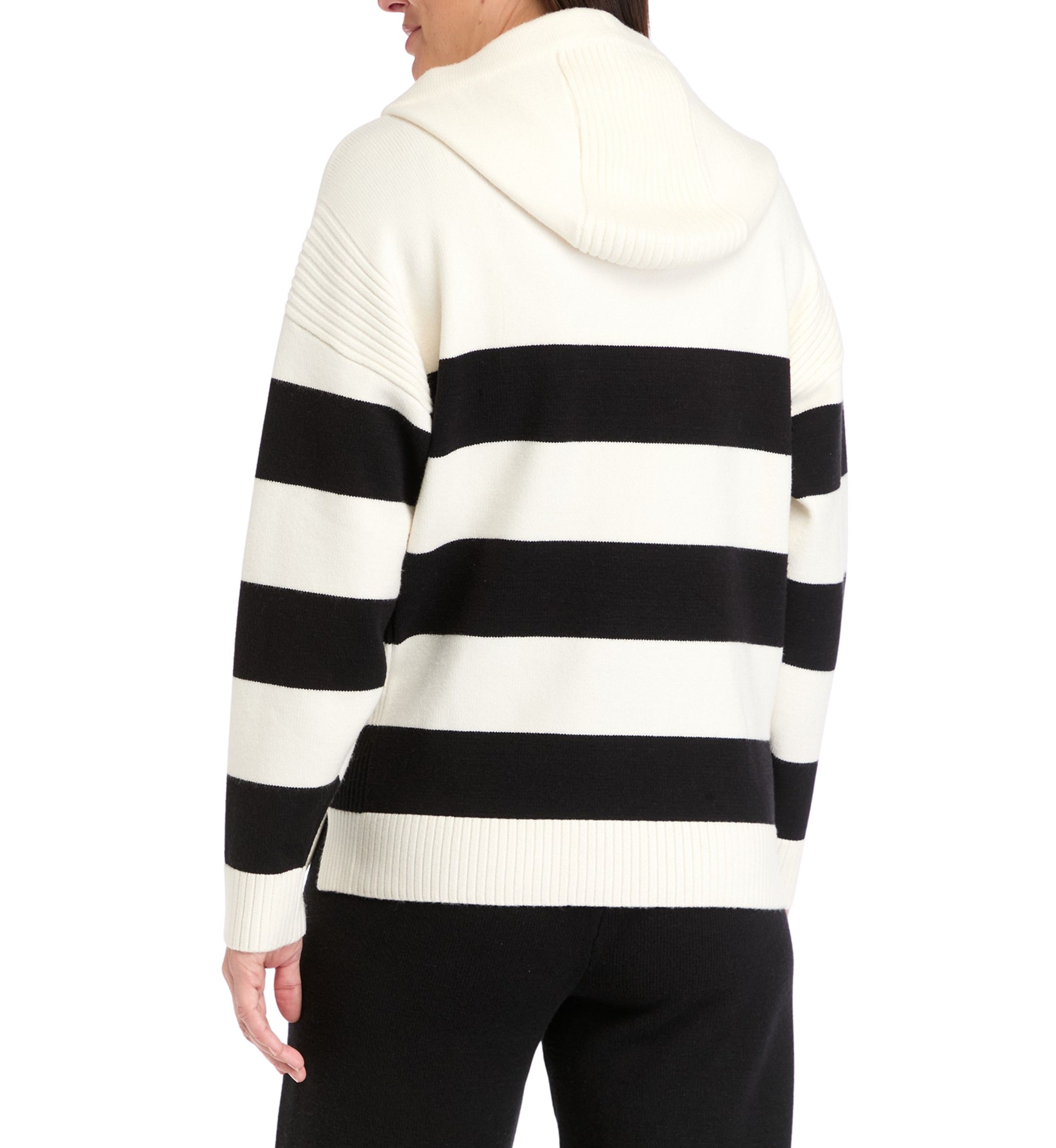 Womens Ribbon Striped Pullover