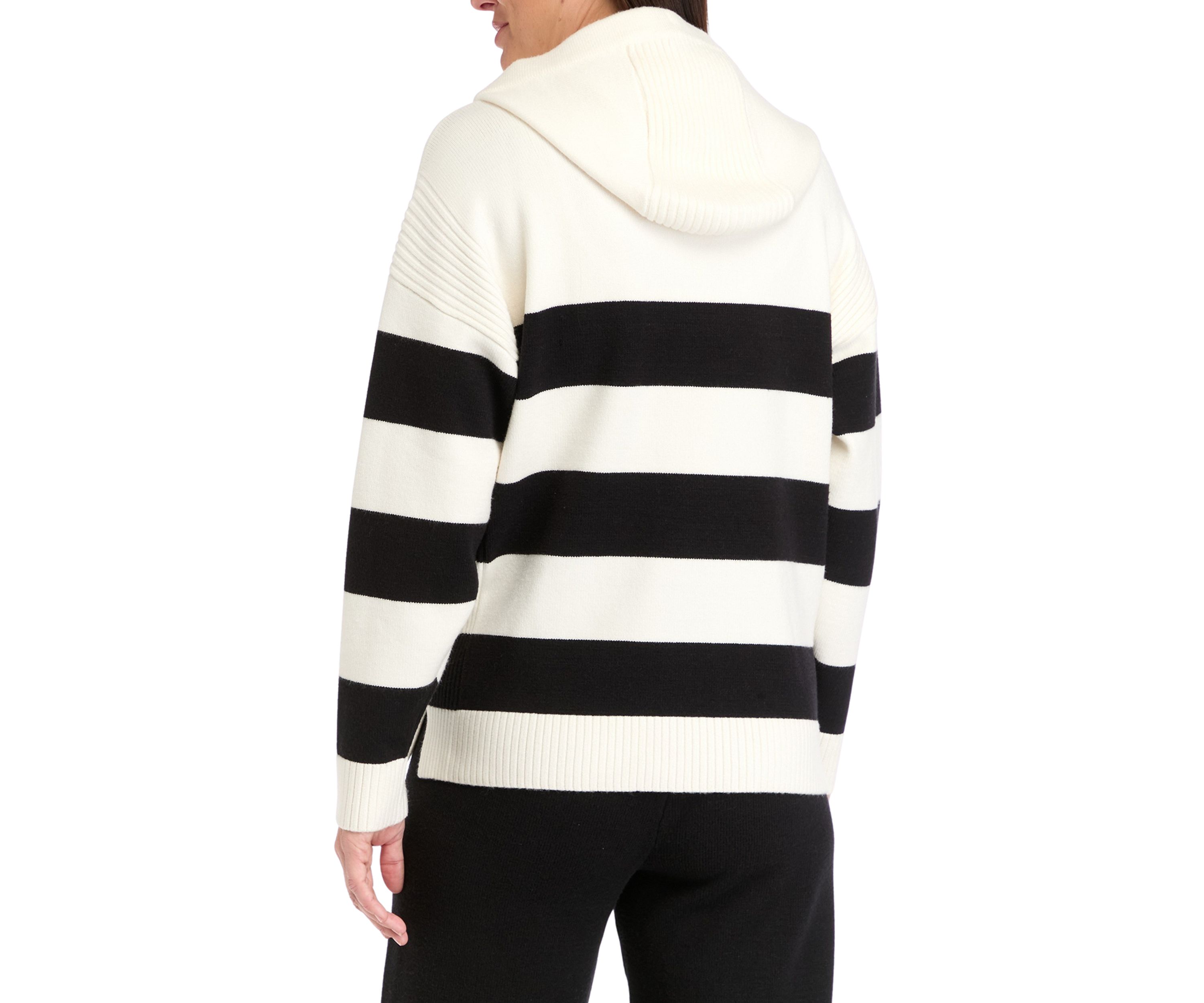 Womens Ribbon Striped Pullover