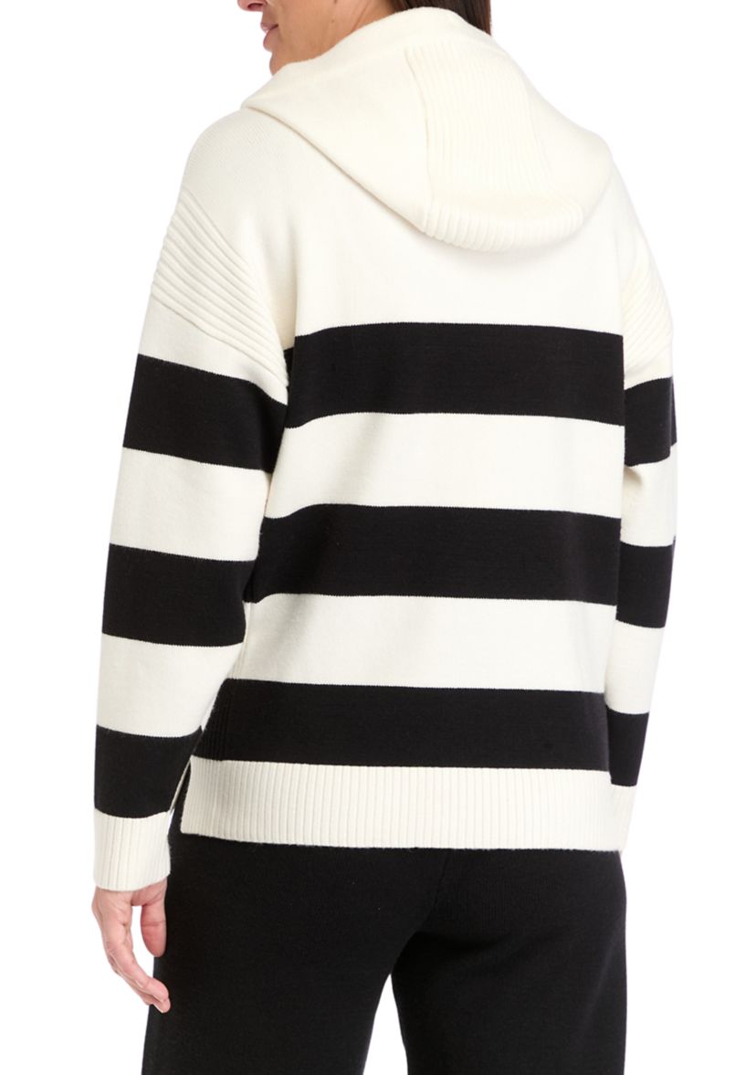 Womens Ribbon Striped Pullover