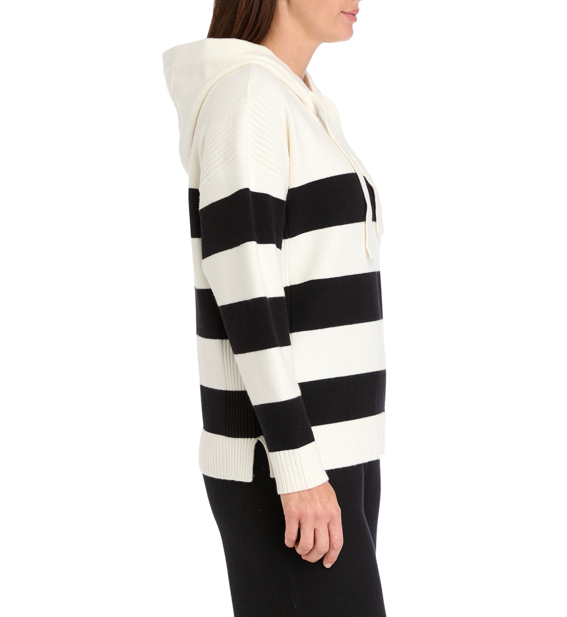 Womens Ribbon Striped Pullover