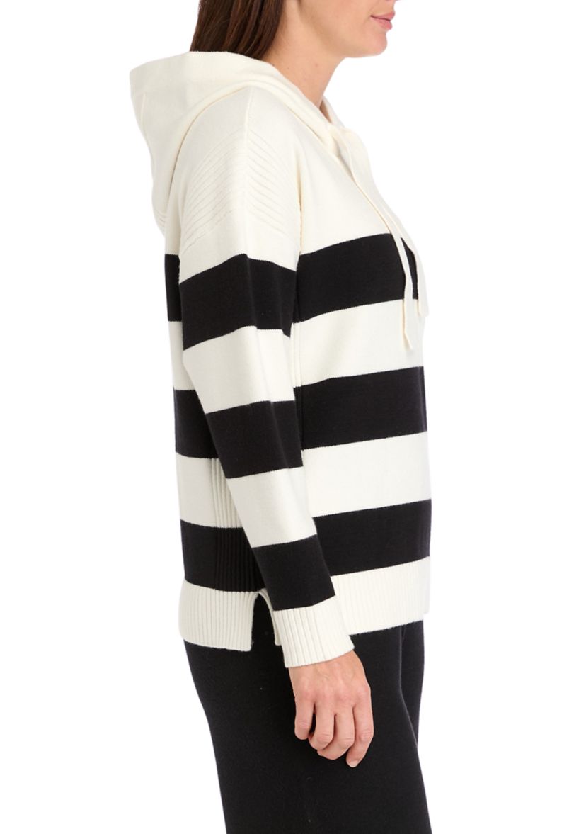 Womens Ribbon Striped Pullover