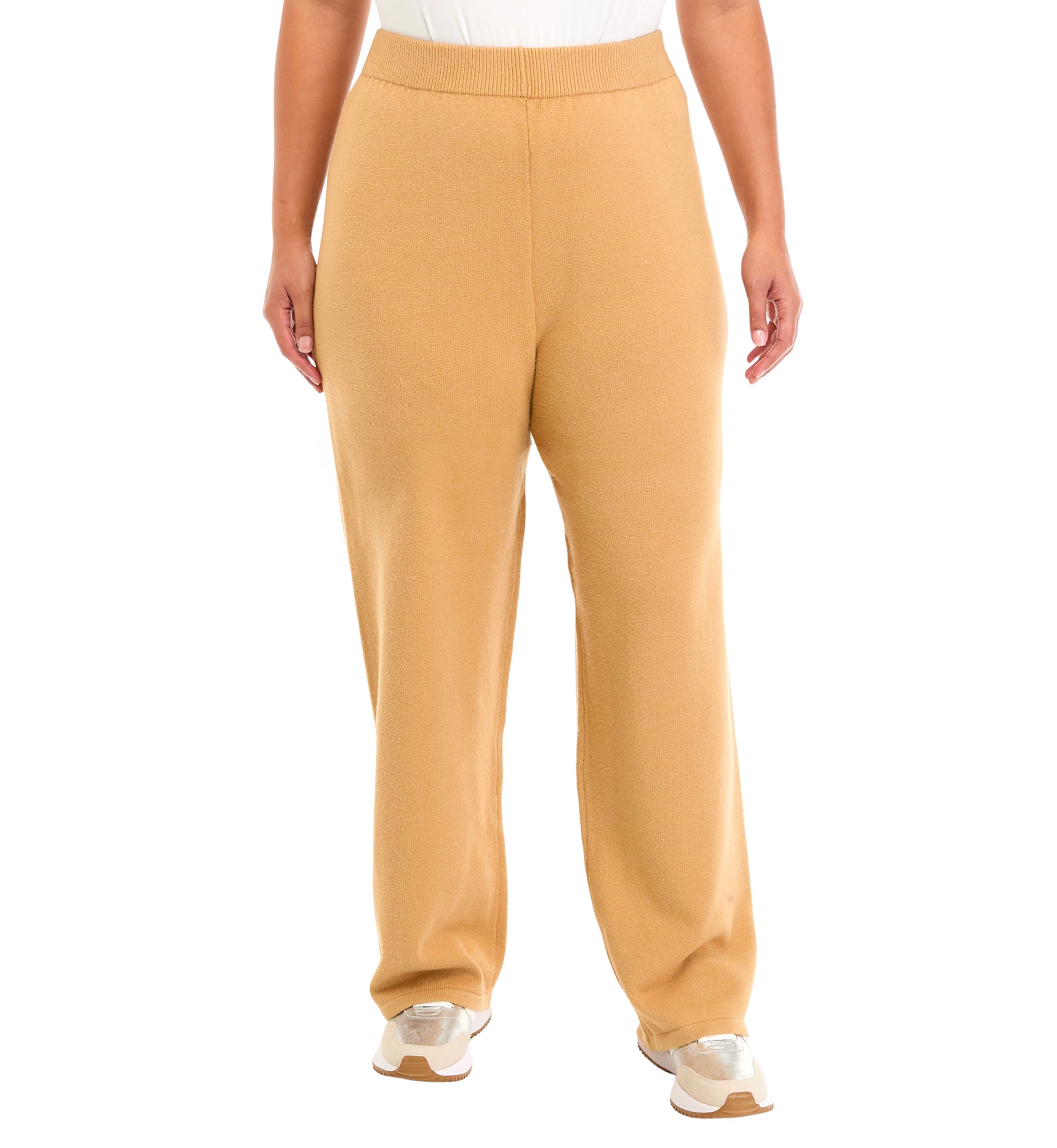 Plus Size Wide Leg Sweater Pants