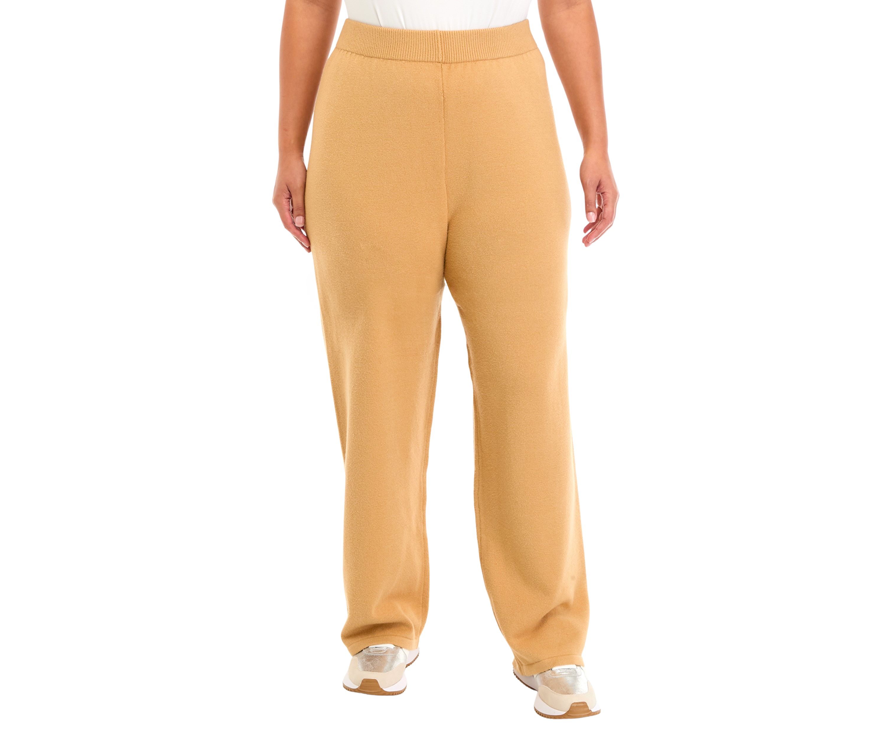 Plus Size Wide Leg Sweater Pants