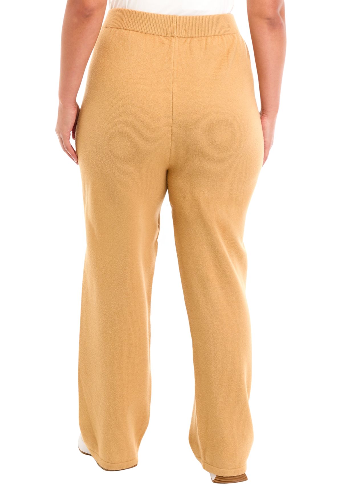 Plus Size Wide Leg Sweater Pants