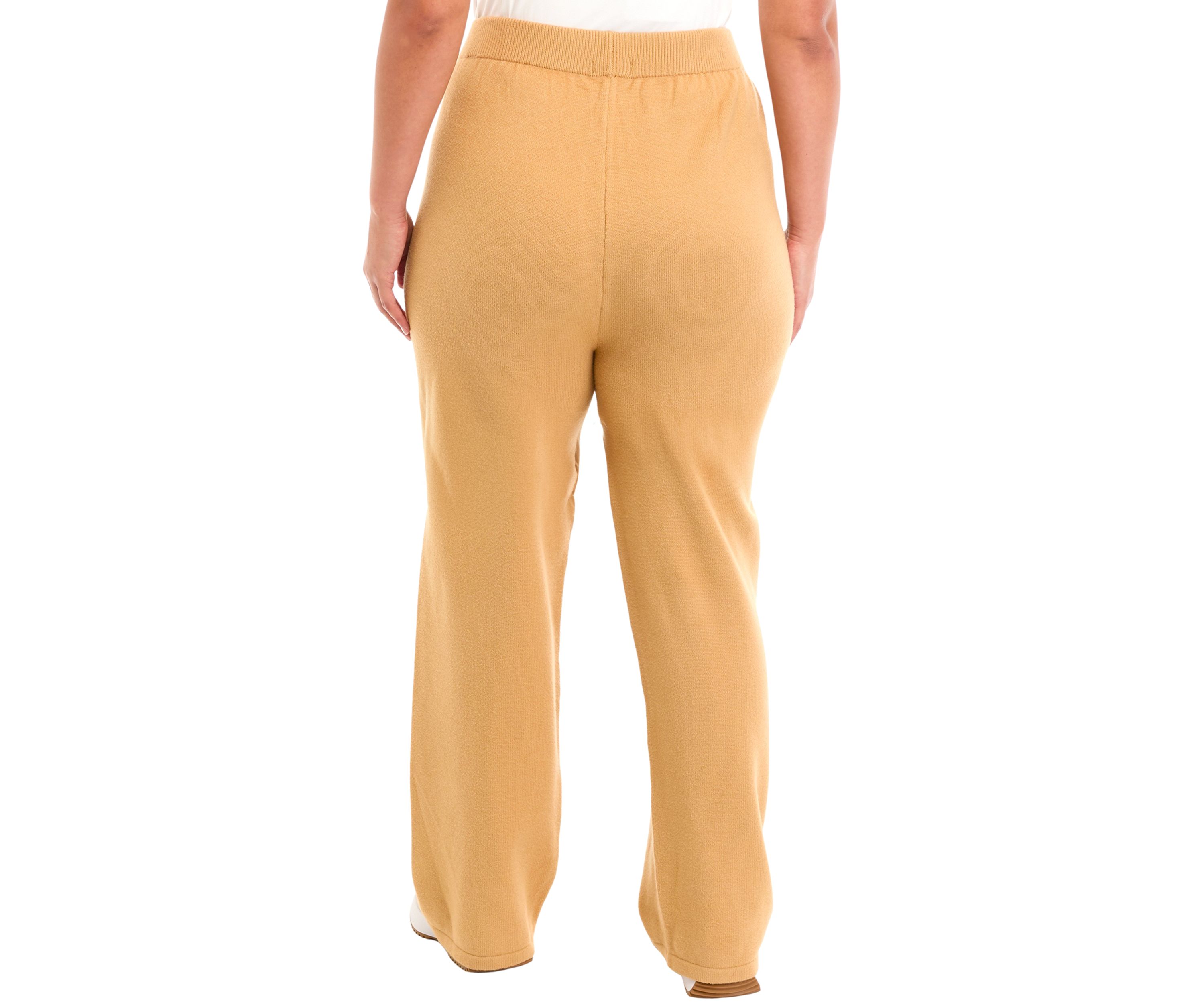 Plus Size Wide Leg Sweater Pants