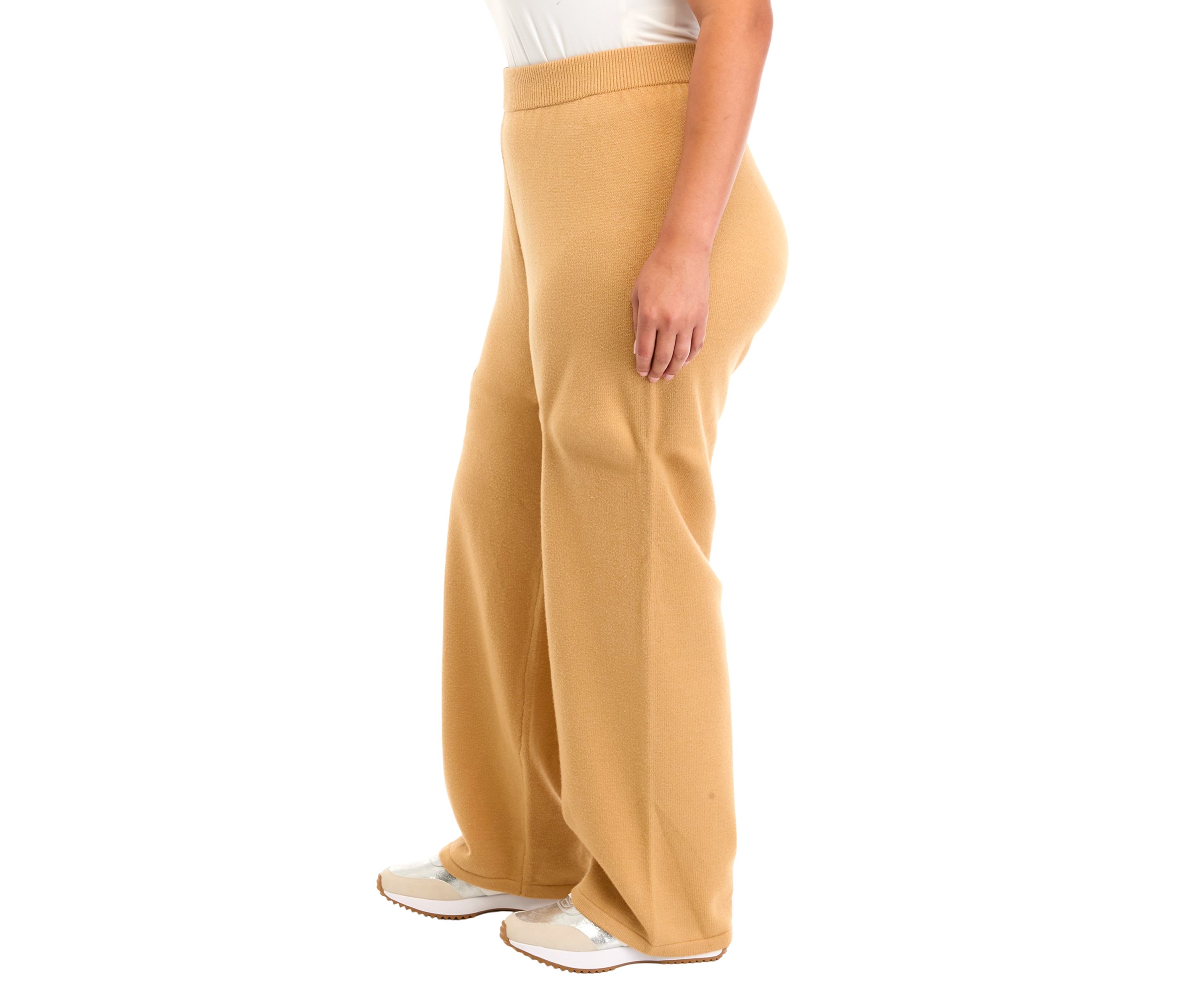 Plus Size Wide Leg Sweater Pants