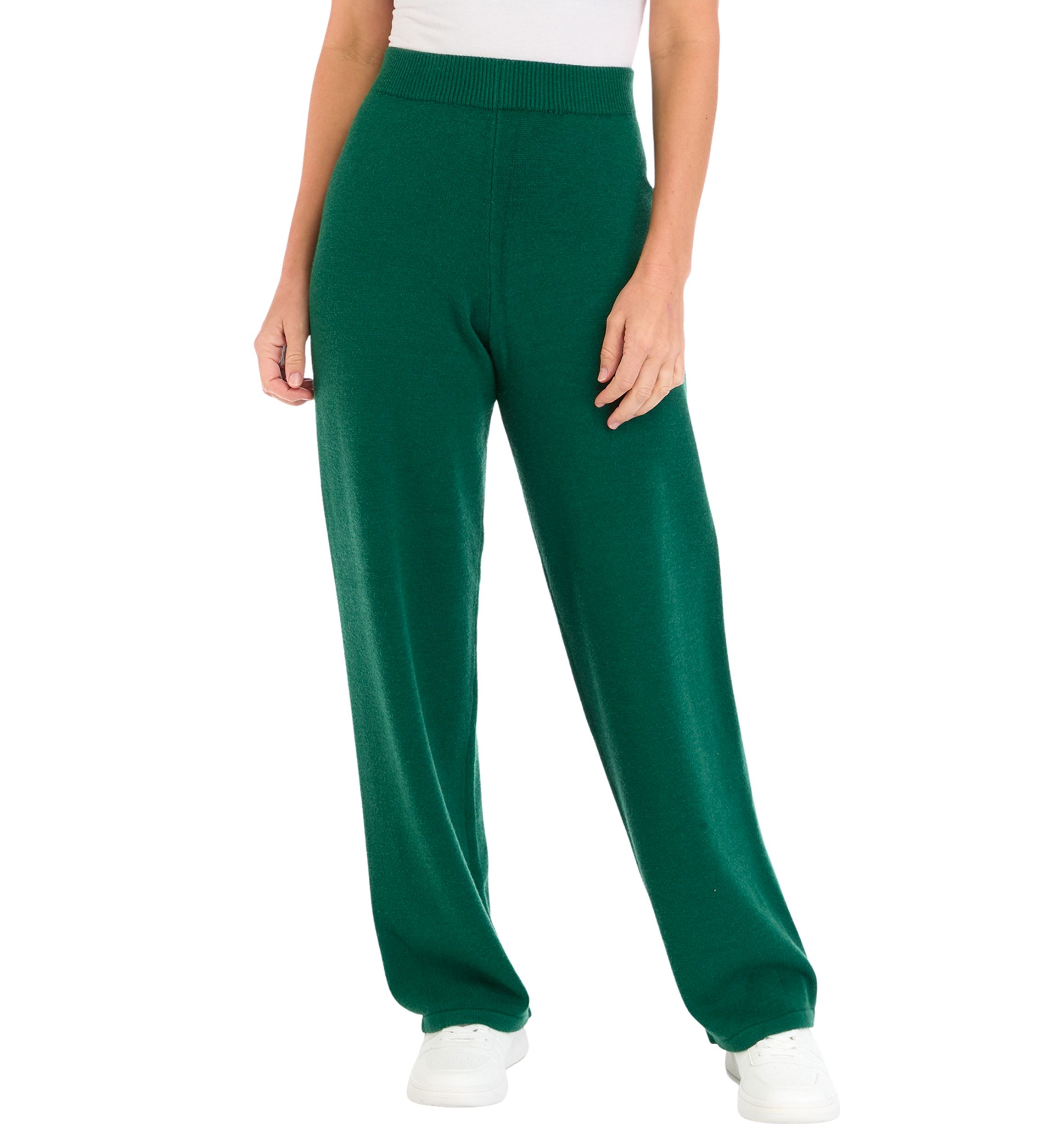 Womens Wide Leg Sweater Pants 