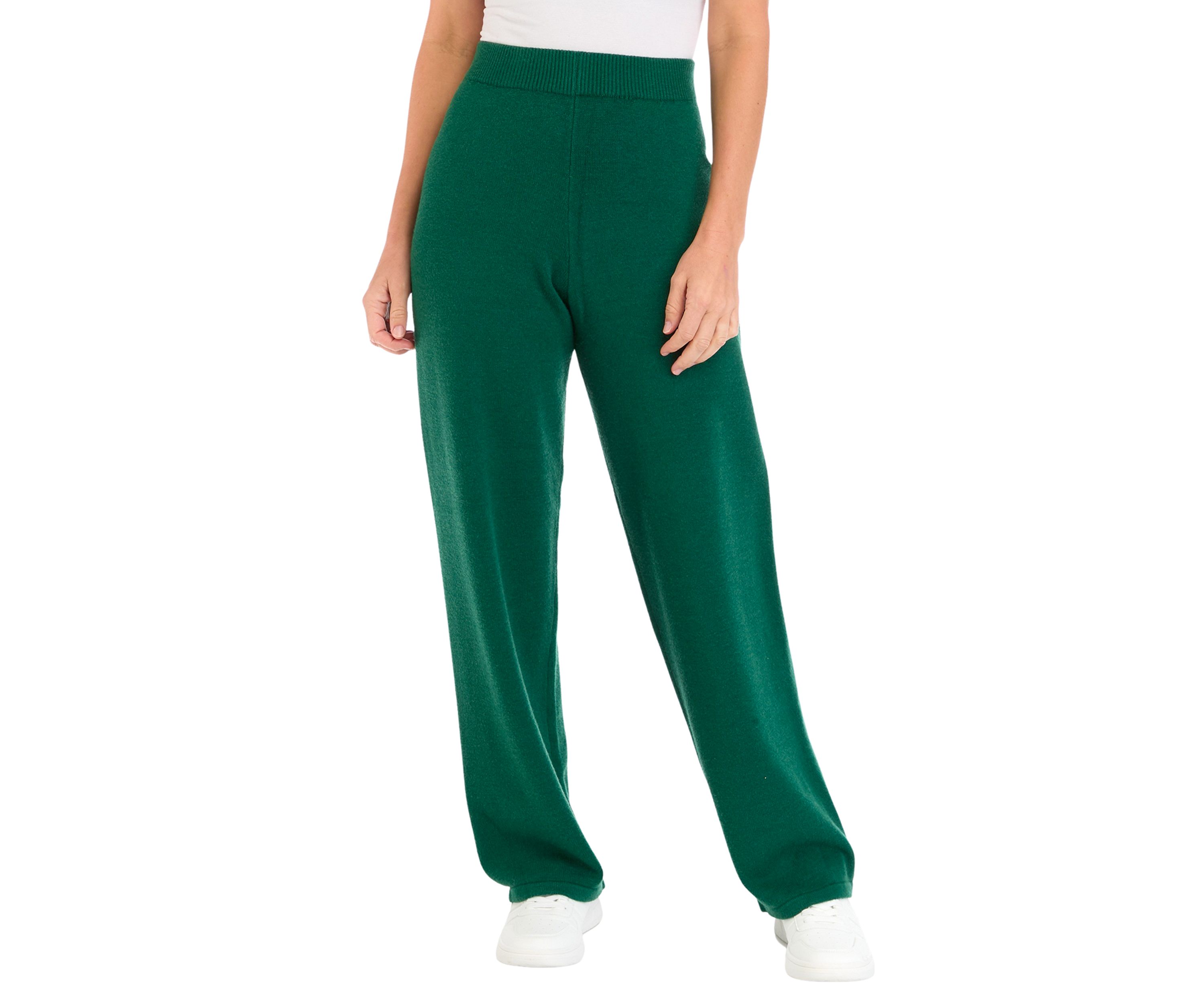 Womens Wide Leg Sweater Pants 