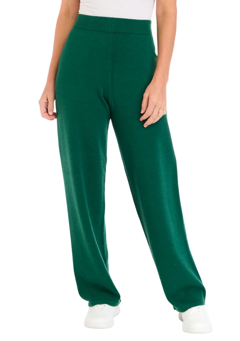 Womens Wide Leg Sweater Pants 