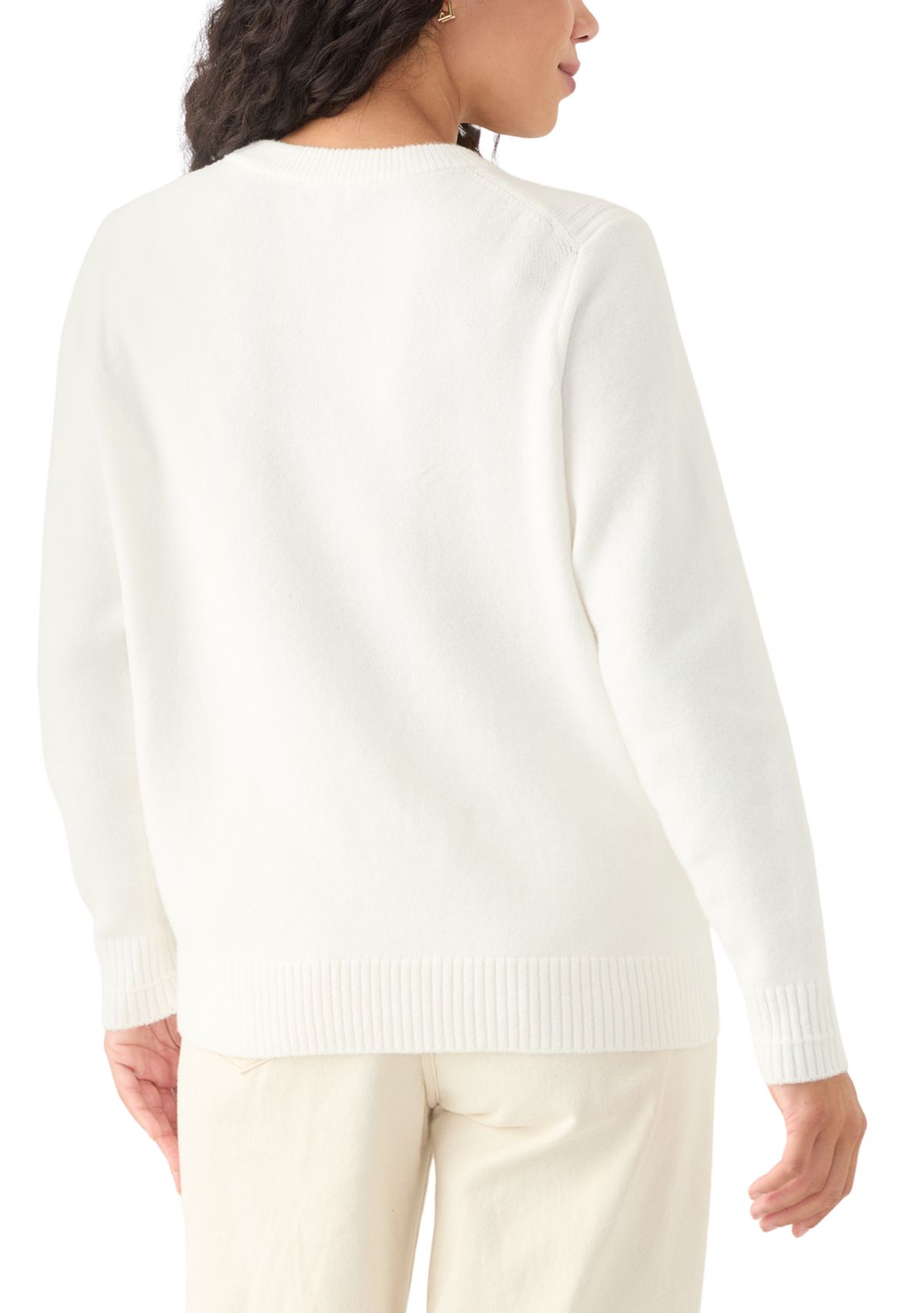 Petite Side Rib Pullover Sweater 