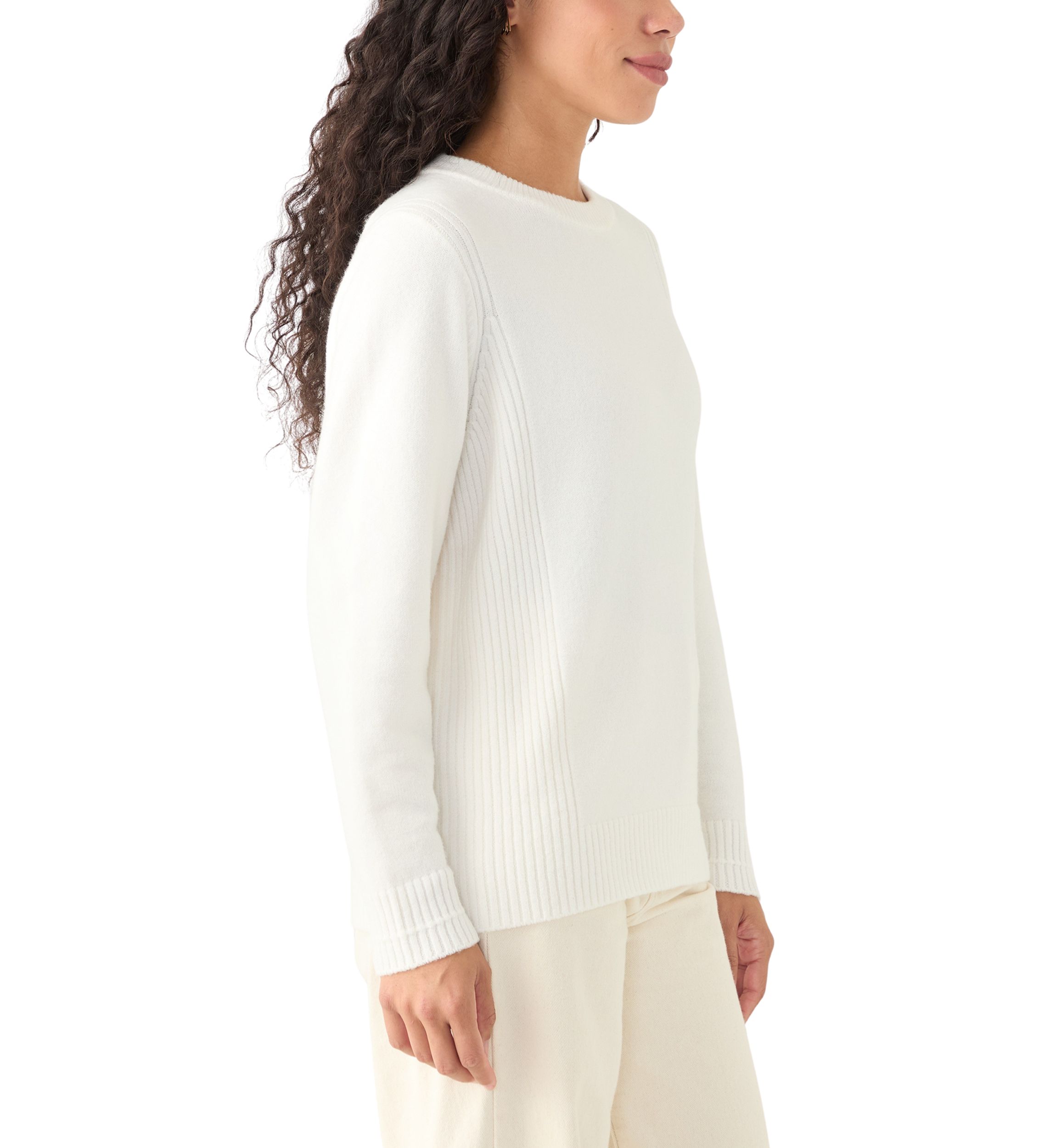 Petite Side Rib Pullover Sweater 