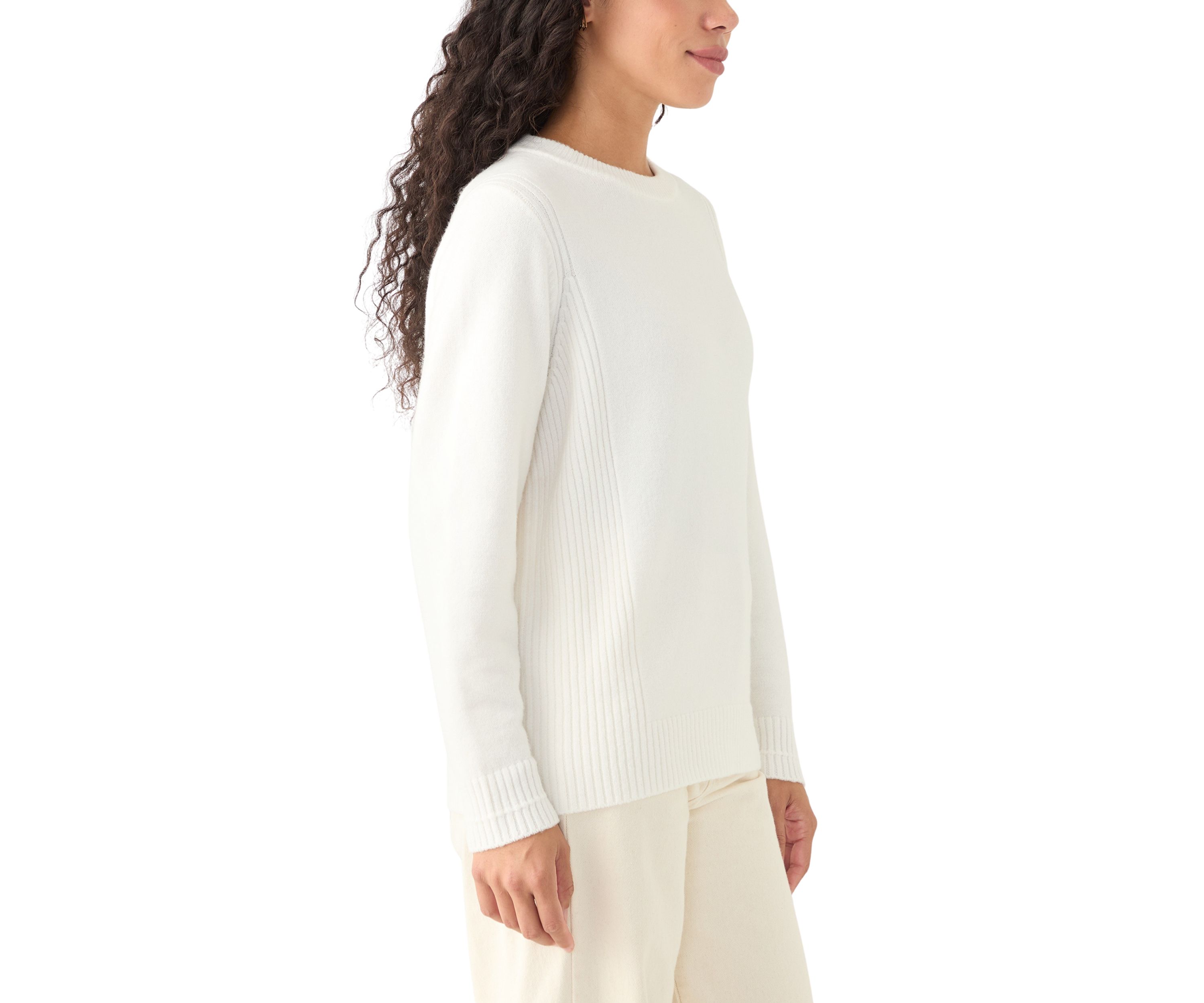 Petite Side Rib Pullover Sweater 