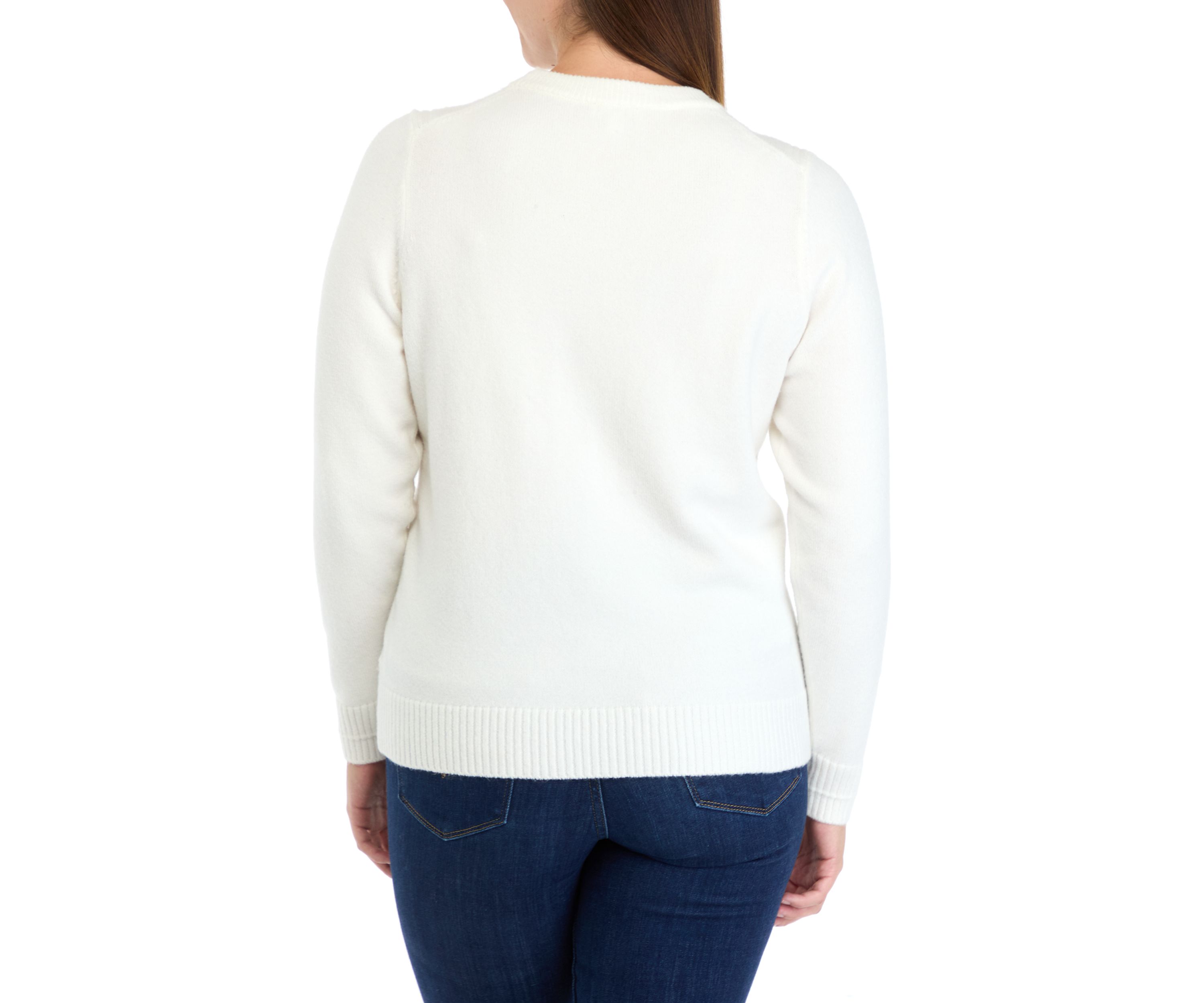 Womens Side Rib Pullover Sweater