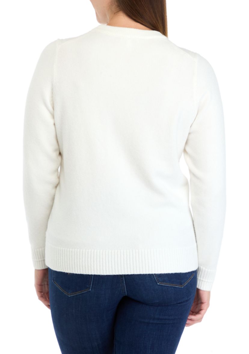 Womens Side Rib Pullover Sweater