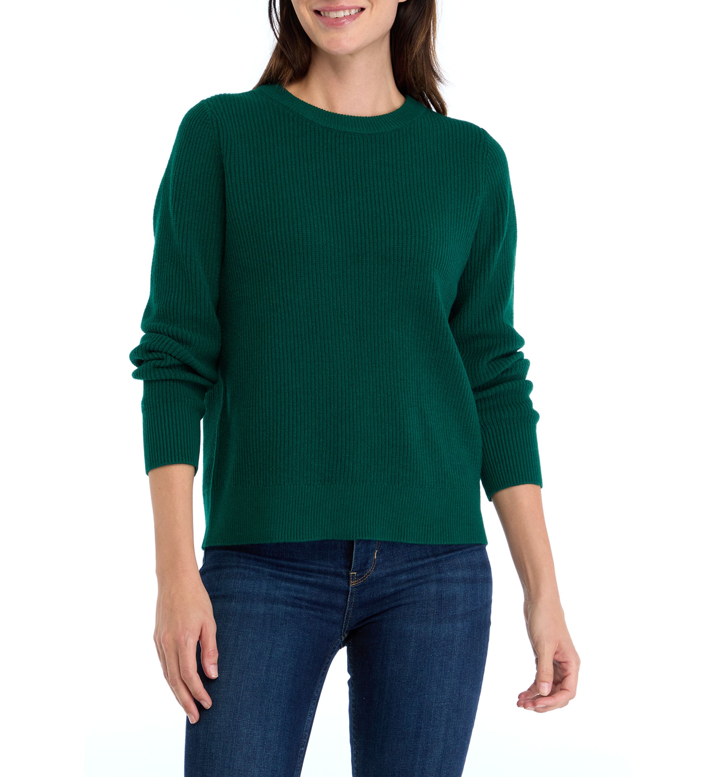 Petite Ribbed Pullover Sweater