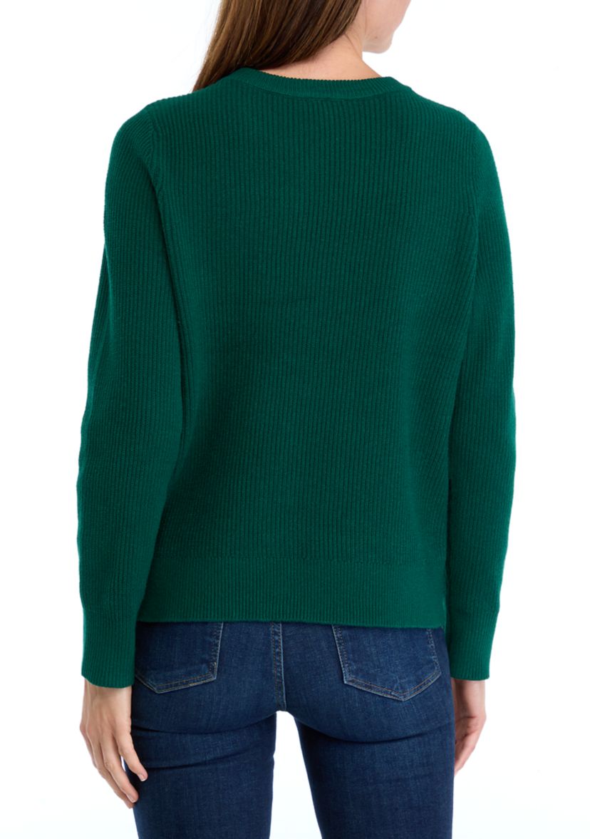 Petite Ribbed Pullover Sweater