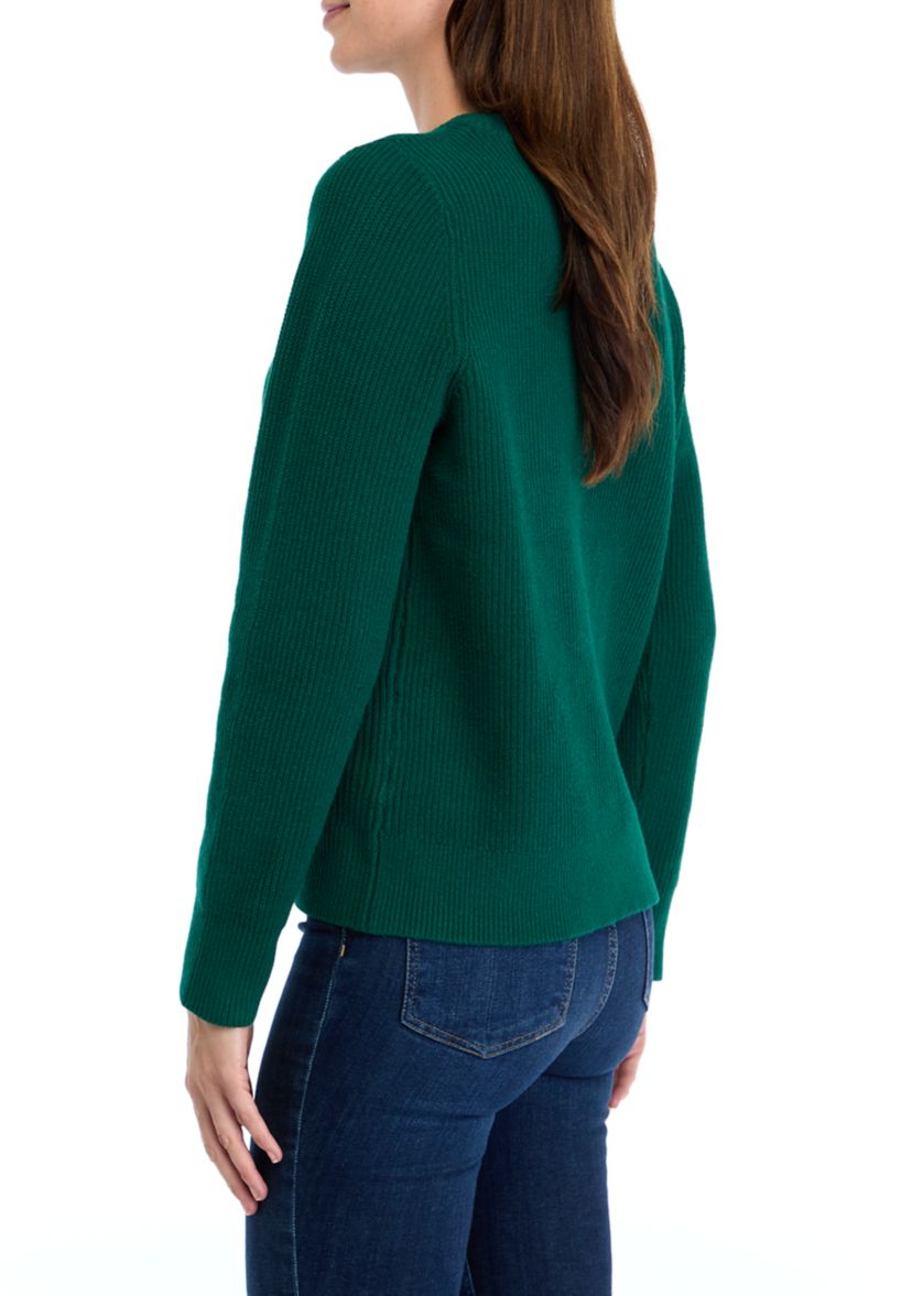 Petite Ribbed Pullover Sweater