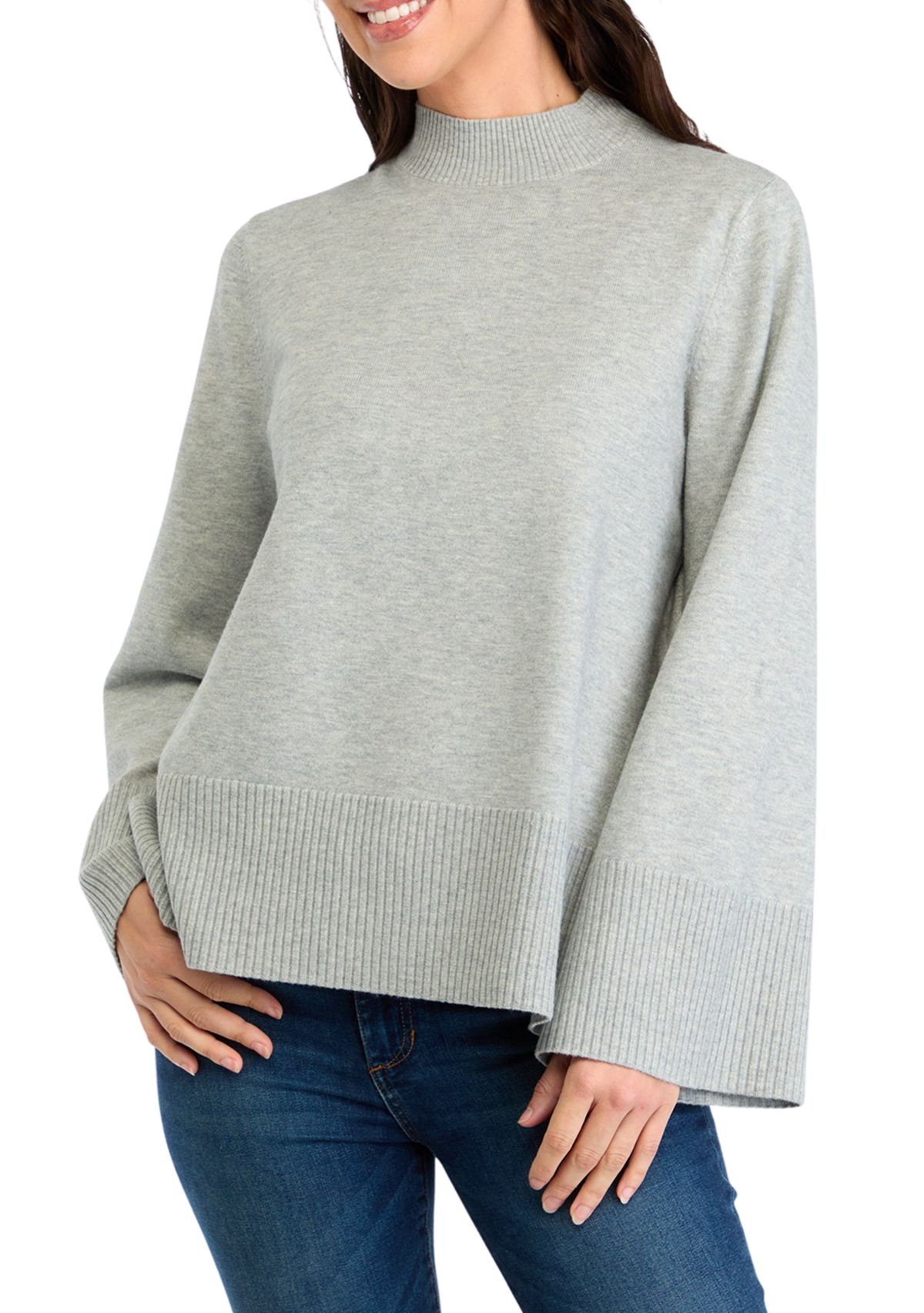 Womens Bell Sleeve Sweater