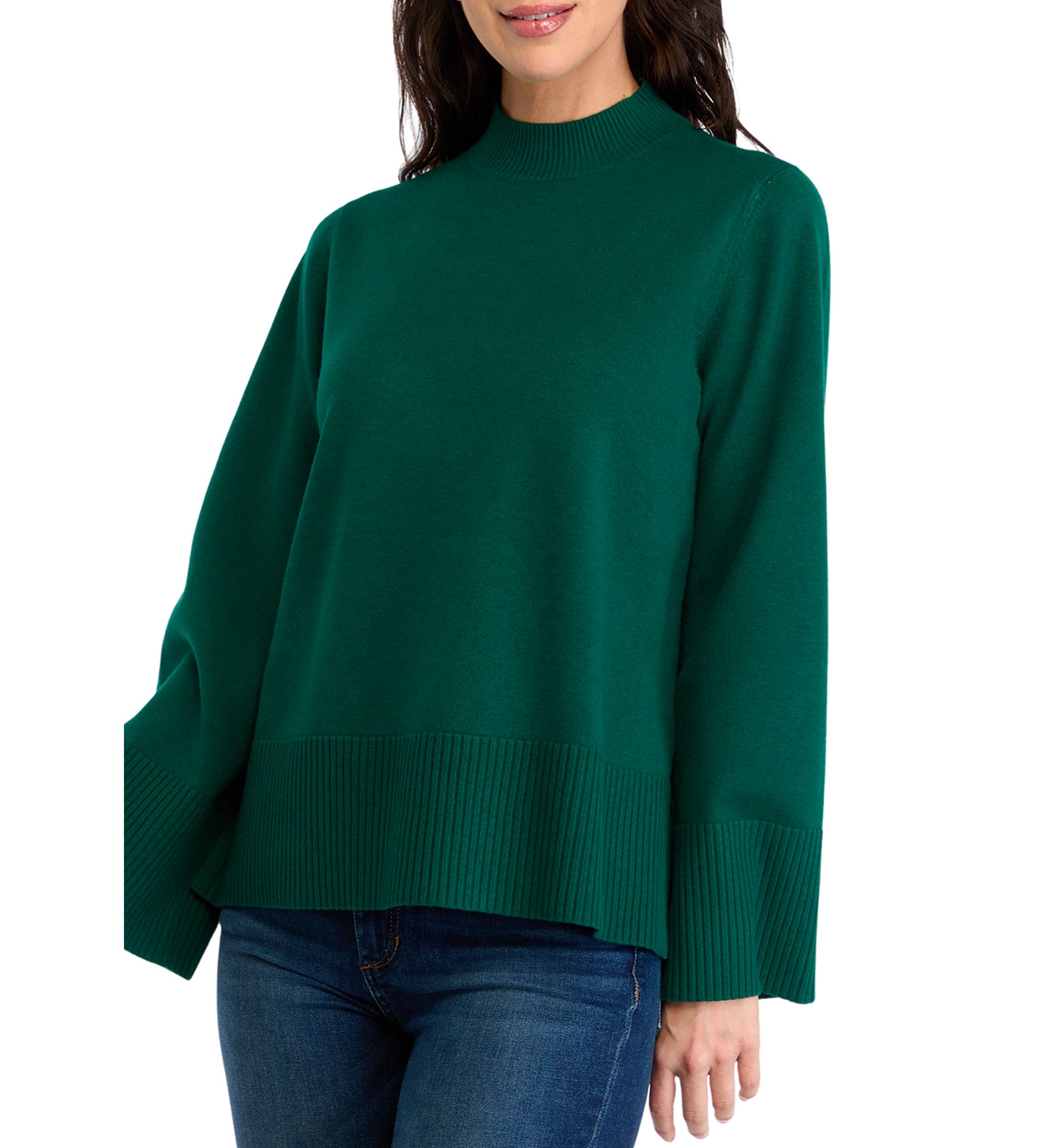 Womens Bell Sleeve Sweater