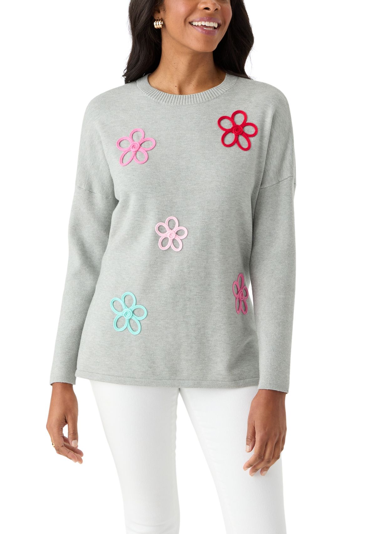 Womens Flower Sweater 