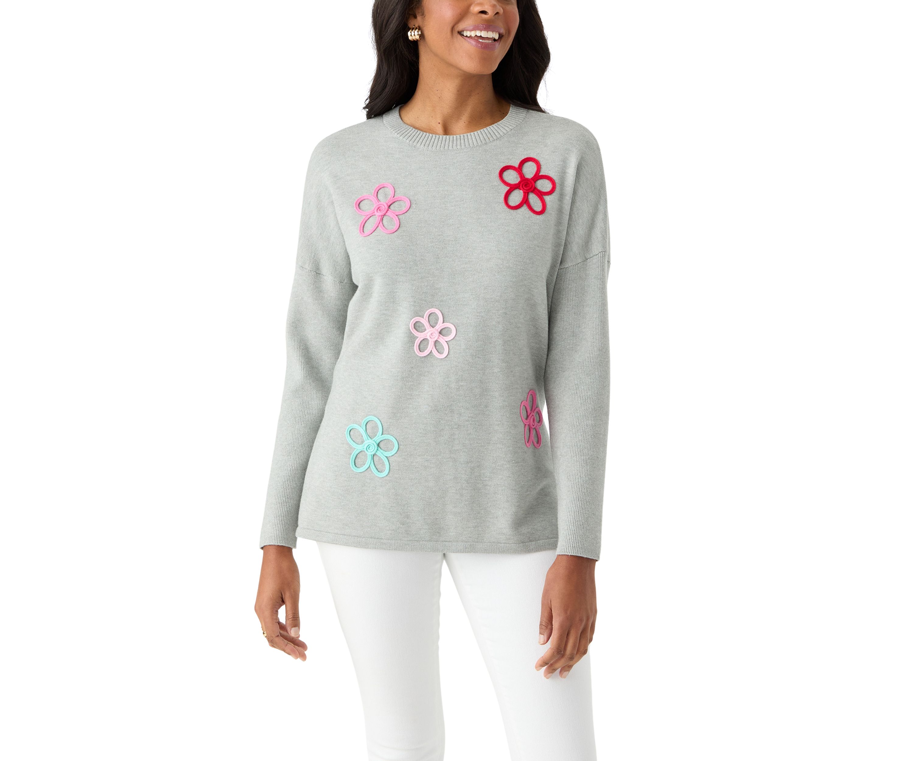 Womens Flower Sweater 