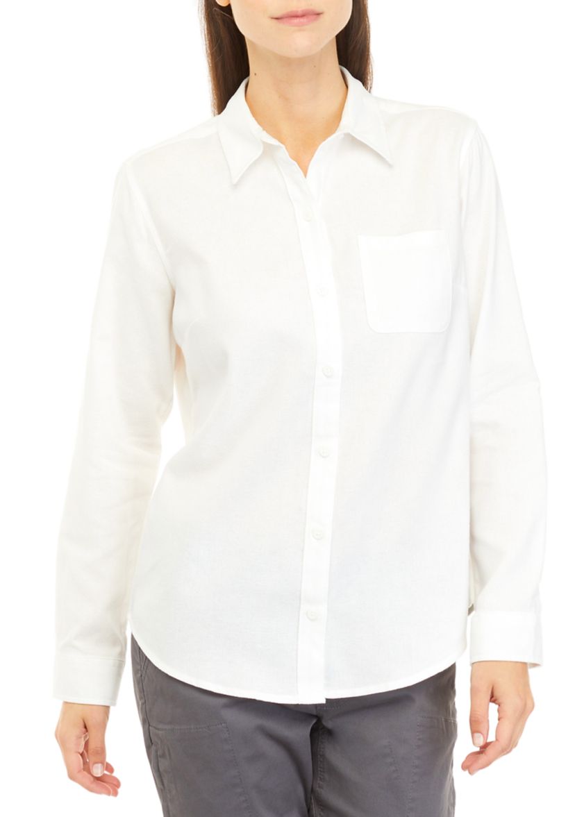Button Down Flannel Top 