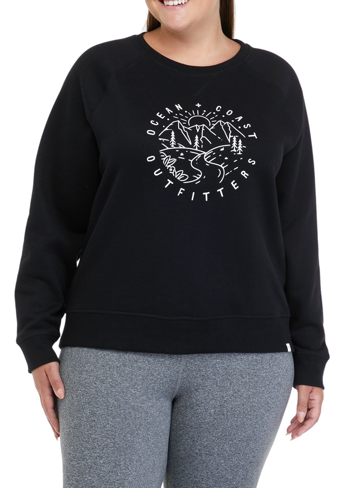 Plus Size Long Sleeve Graphic Sweatshirt