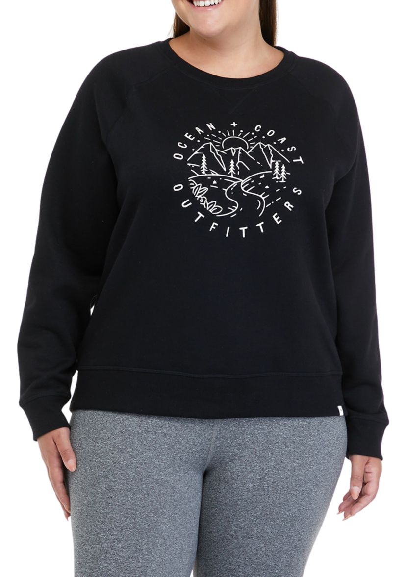 Plus Size Long Sleeve Graphic Sweatshirt