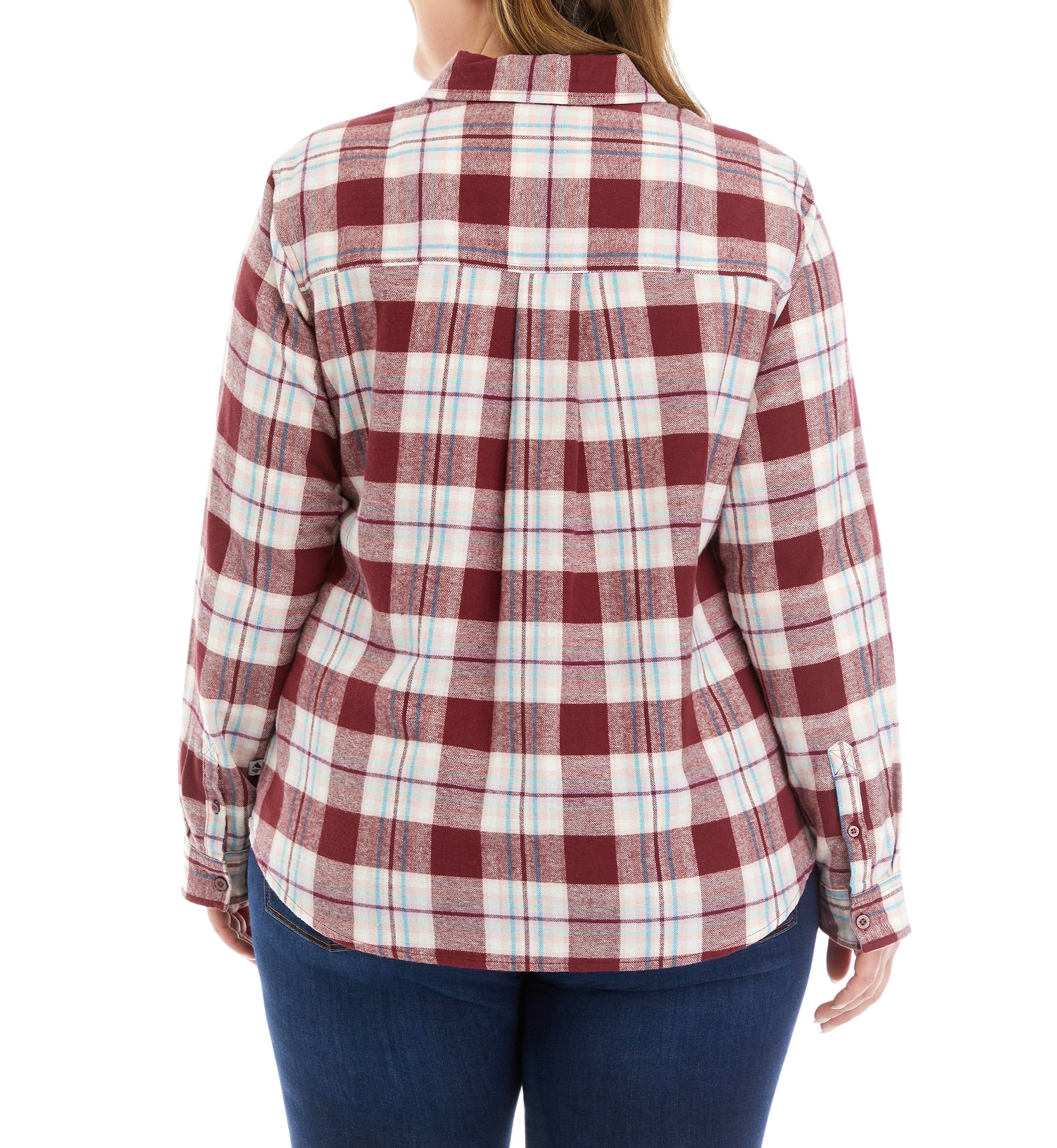 Plus Size Flannel Top