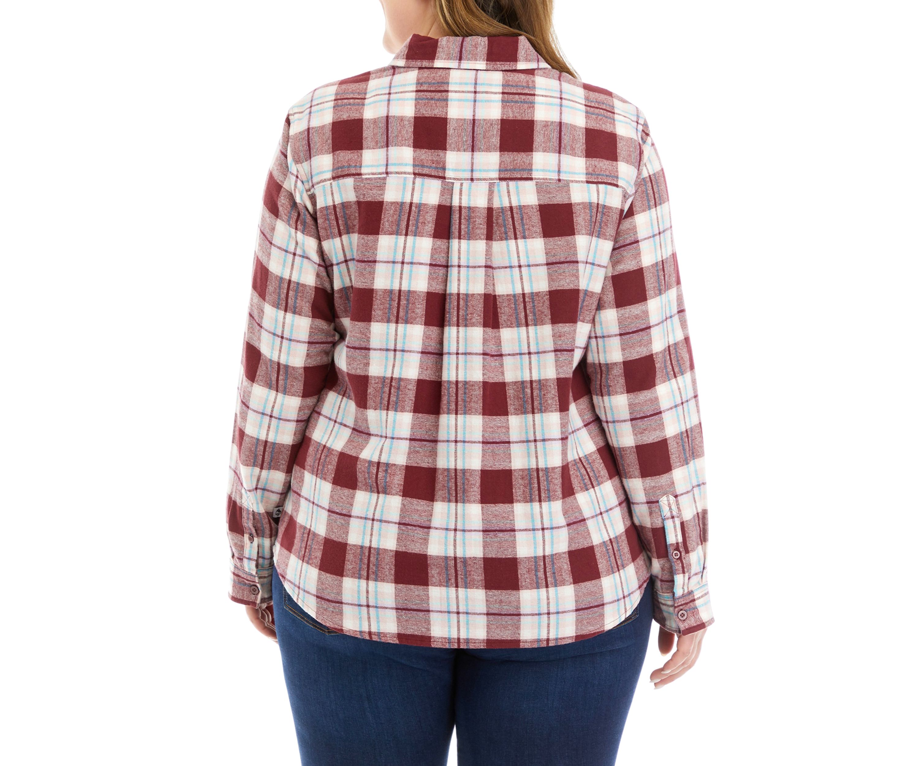 Plus Size Flannel Top