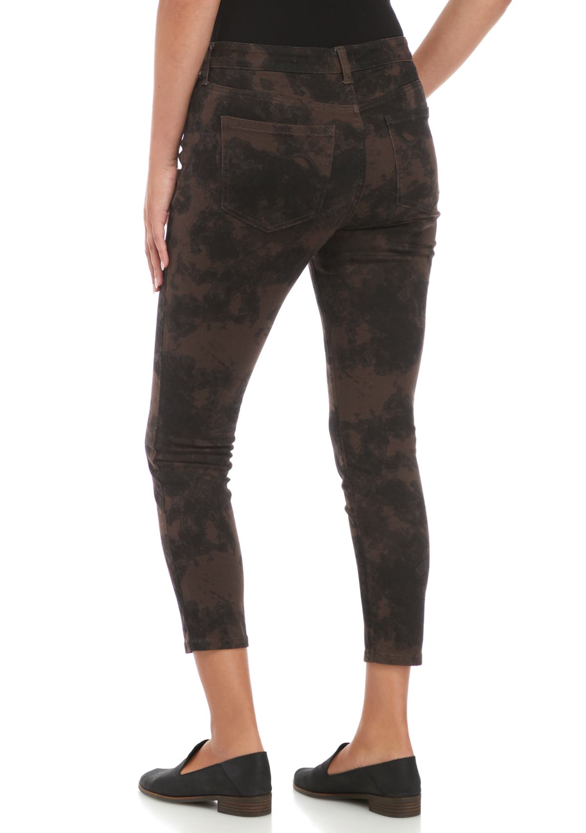 Womens Mid-Rise Skinny Ankle Jeans